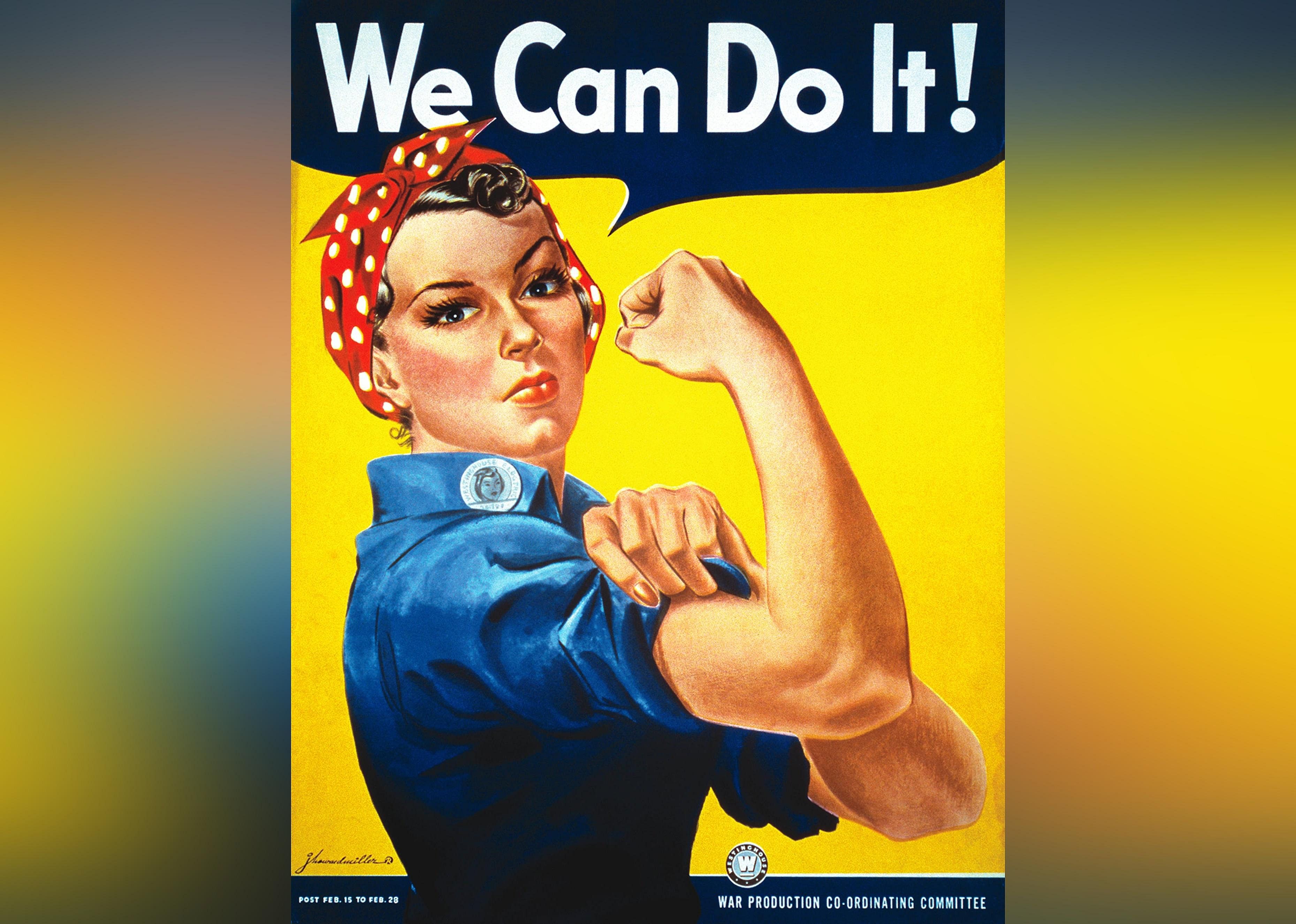 1943: Rosie the Riveter inspires women workers
