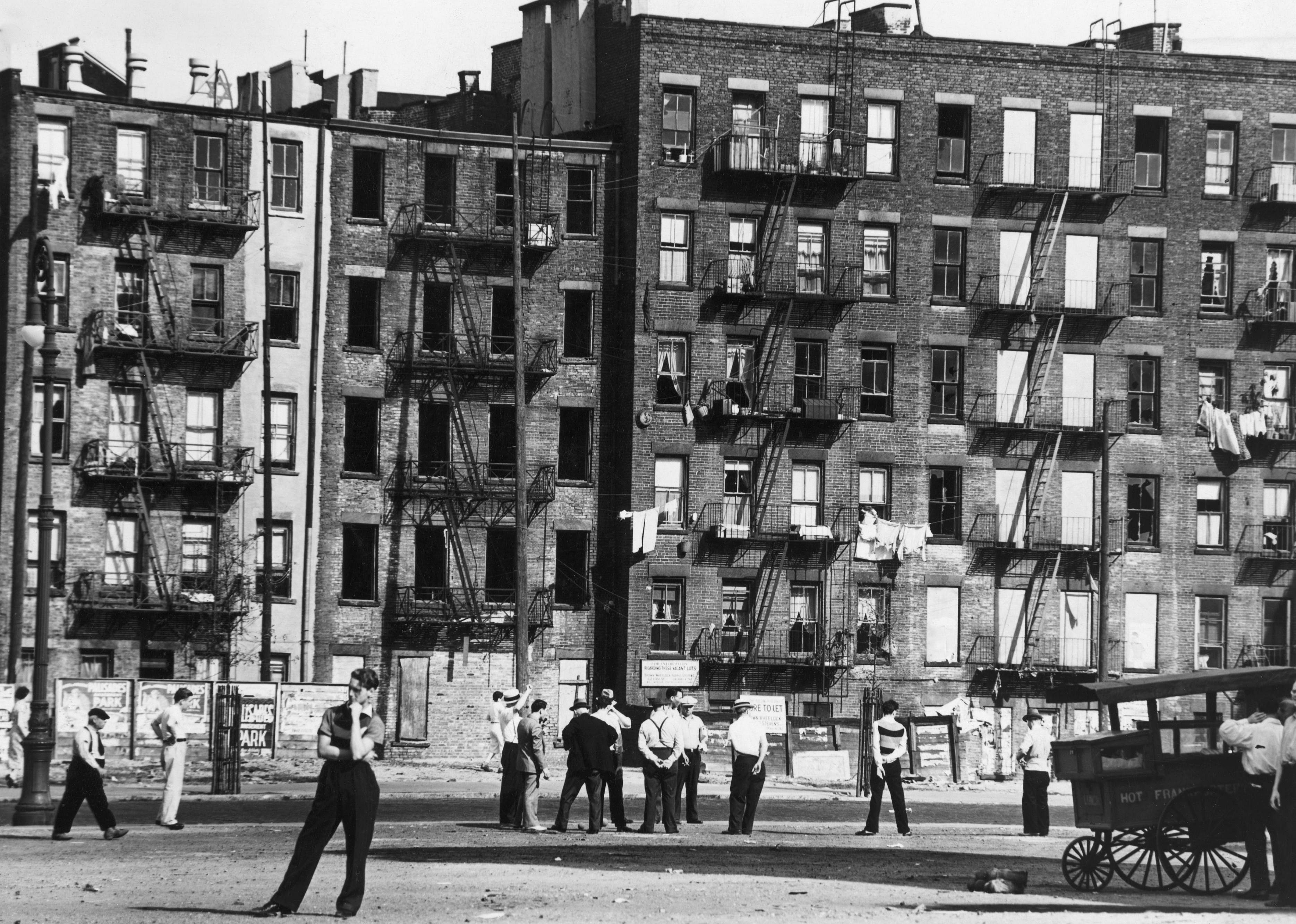 Tenements built on the Lower East Side