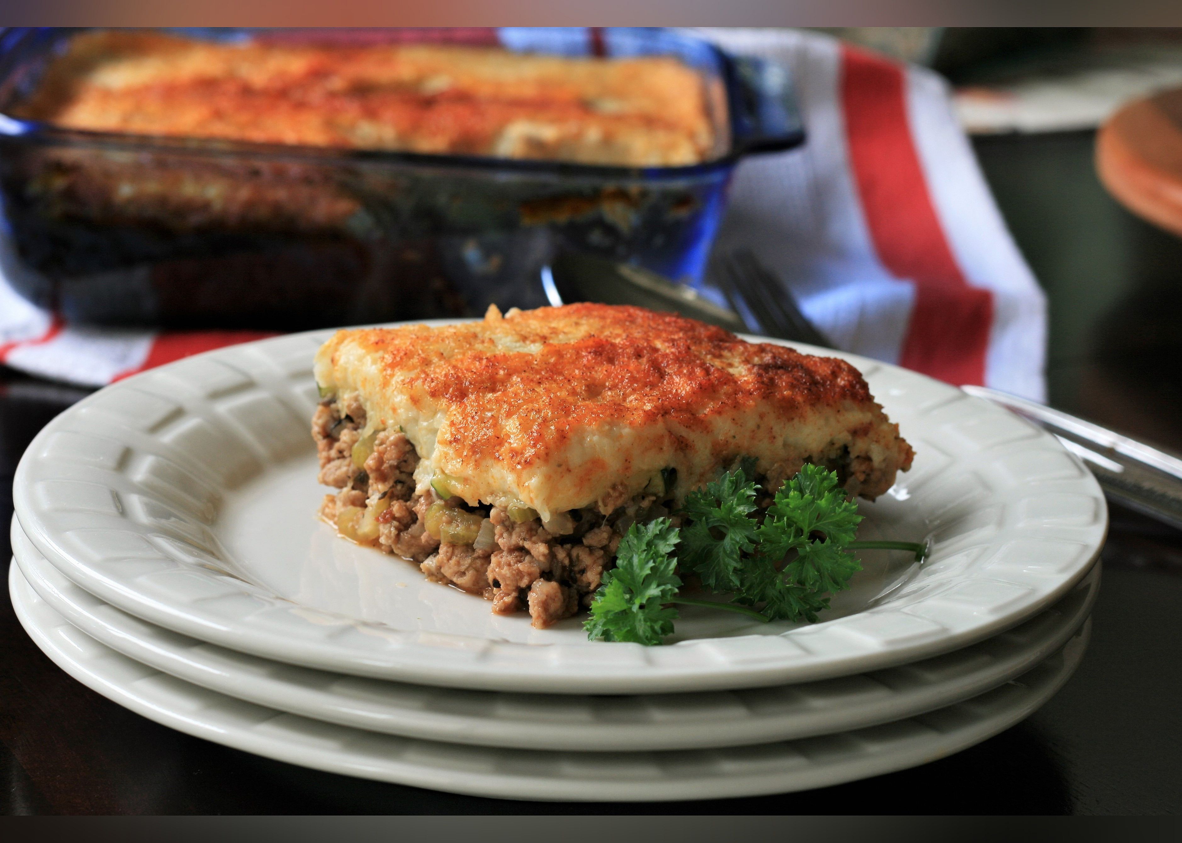 Healthy Shepherd's Pie with Cauliflower Mash