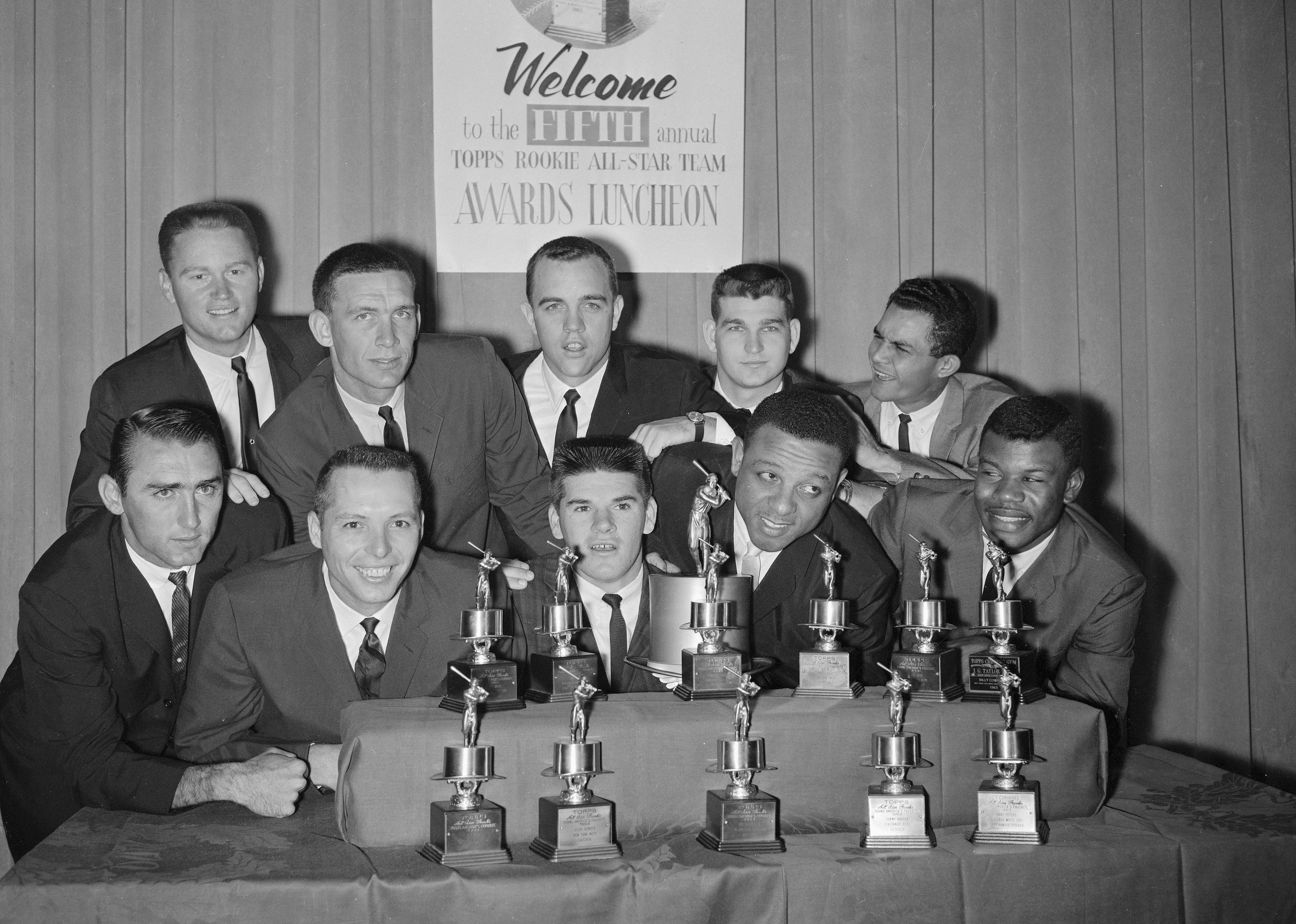 Members of the Topps 1963 Rookie All-Star Team 