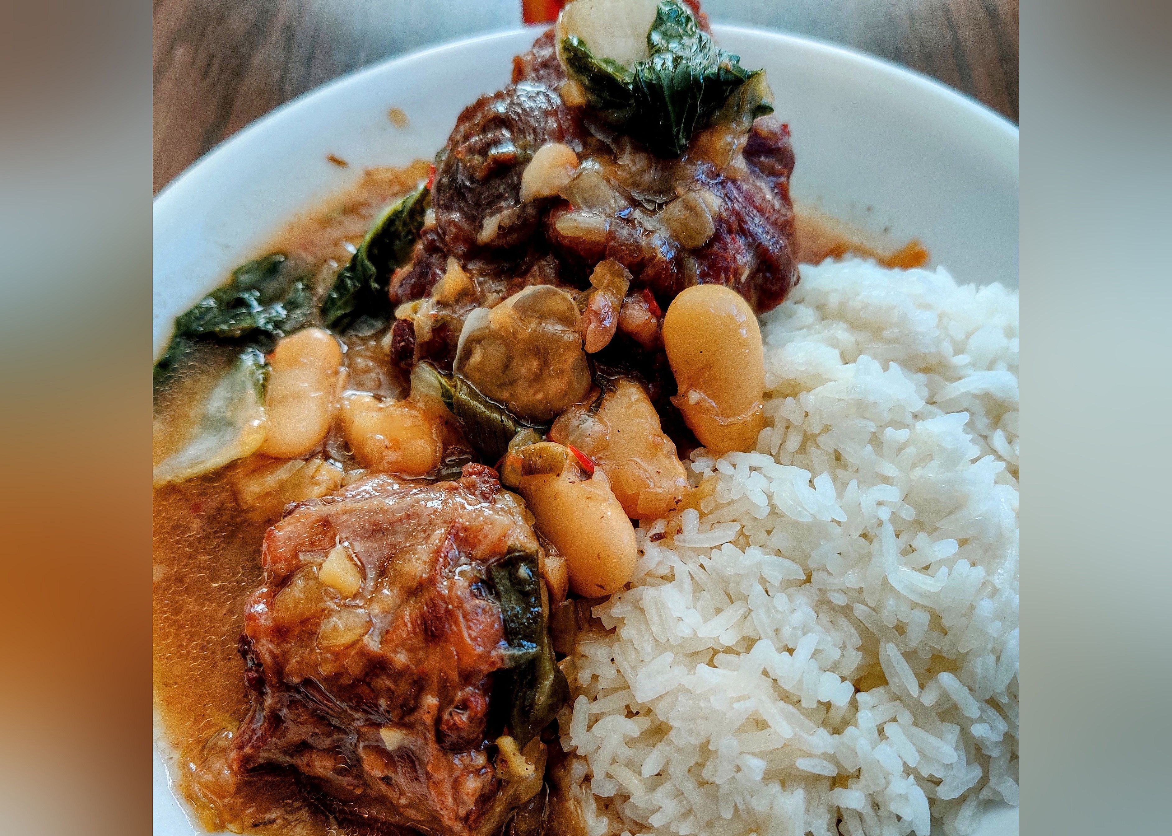 Jamaican Oxtail with Broad Beans