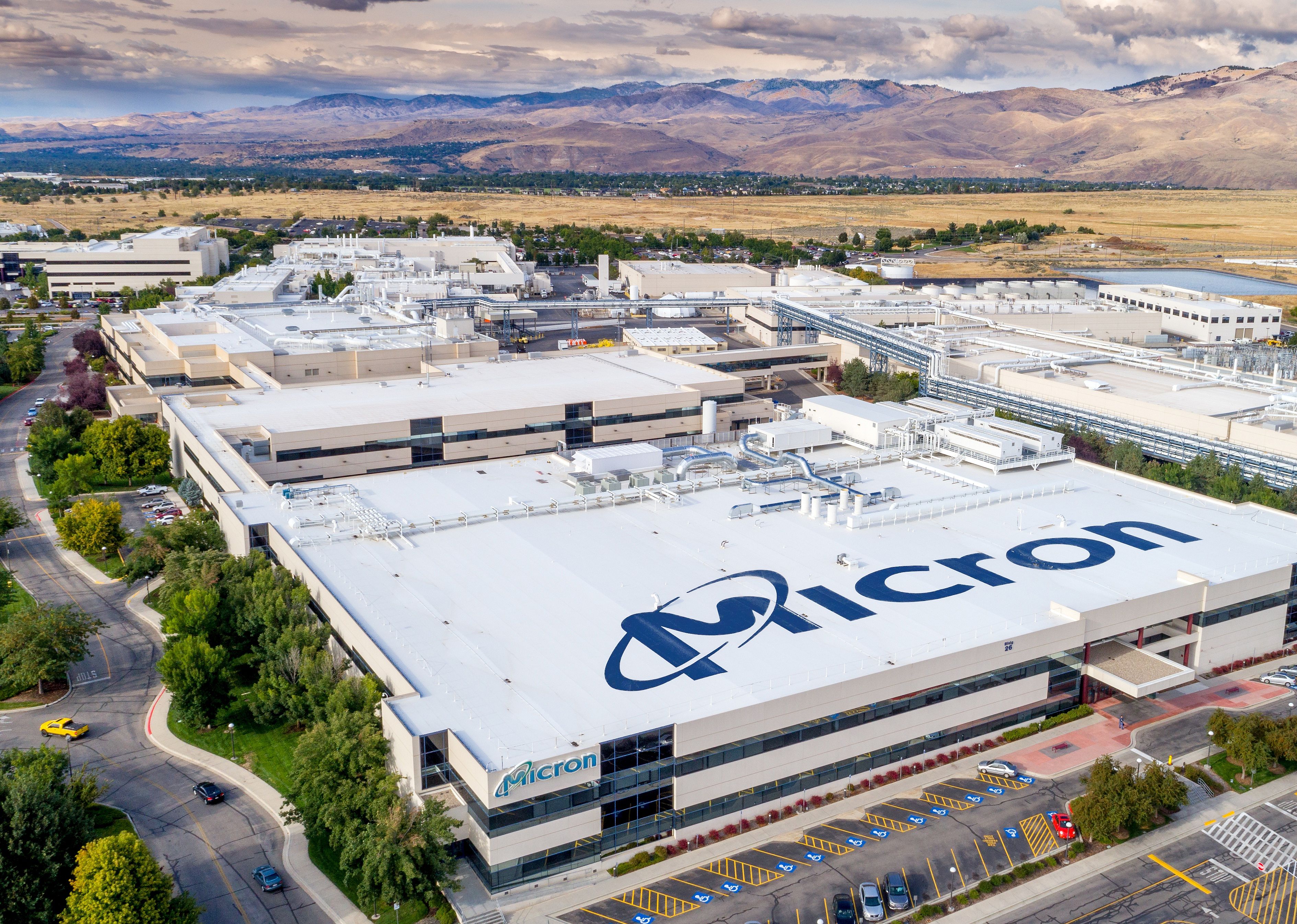 Micron Technology building in Boise.