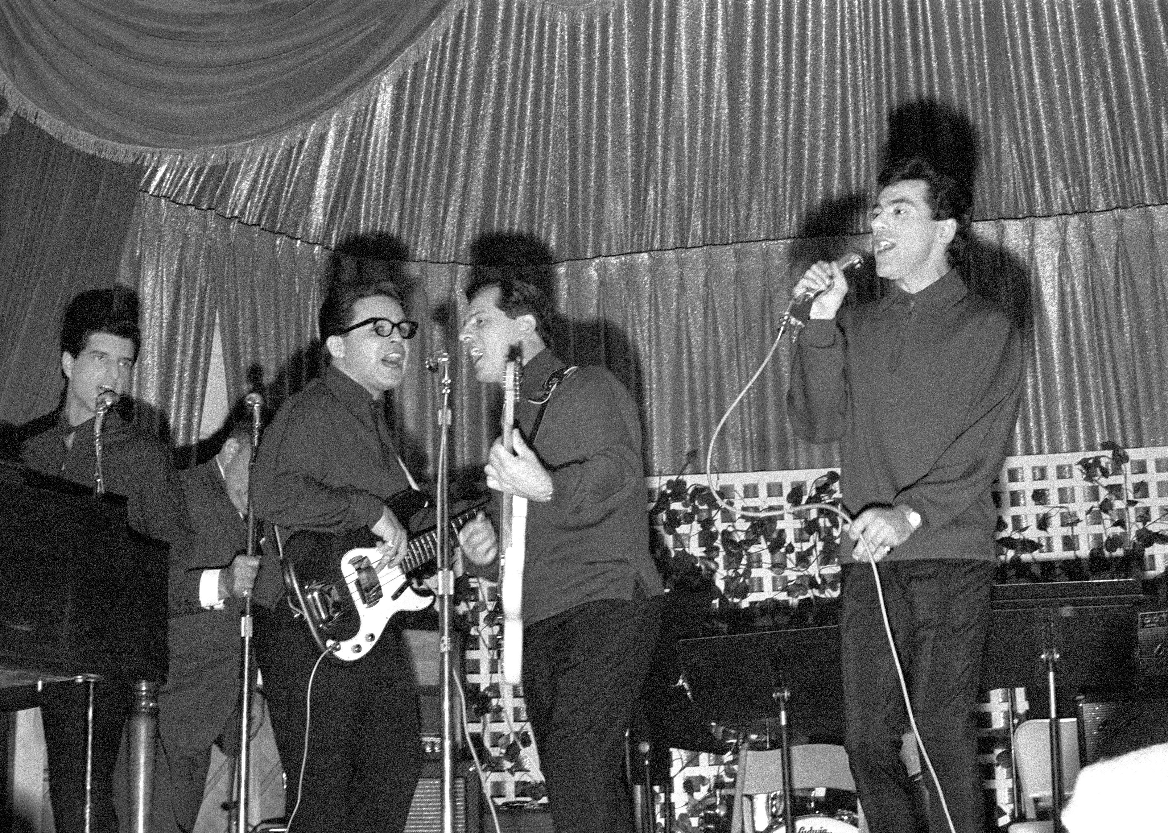 The Four Seasons perform on stage