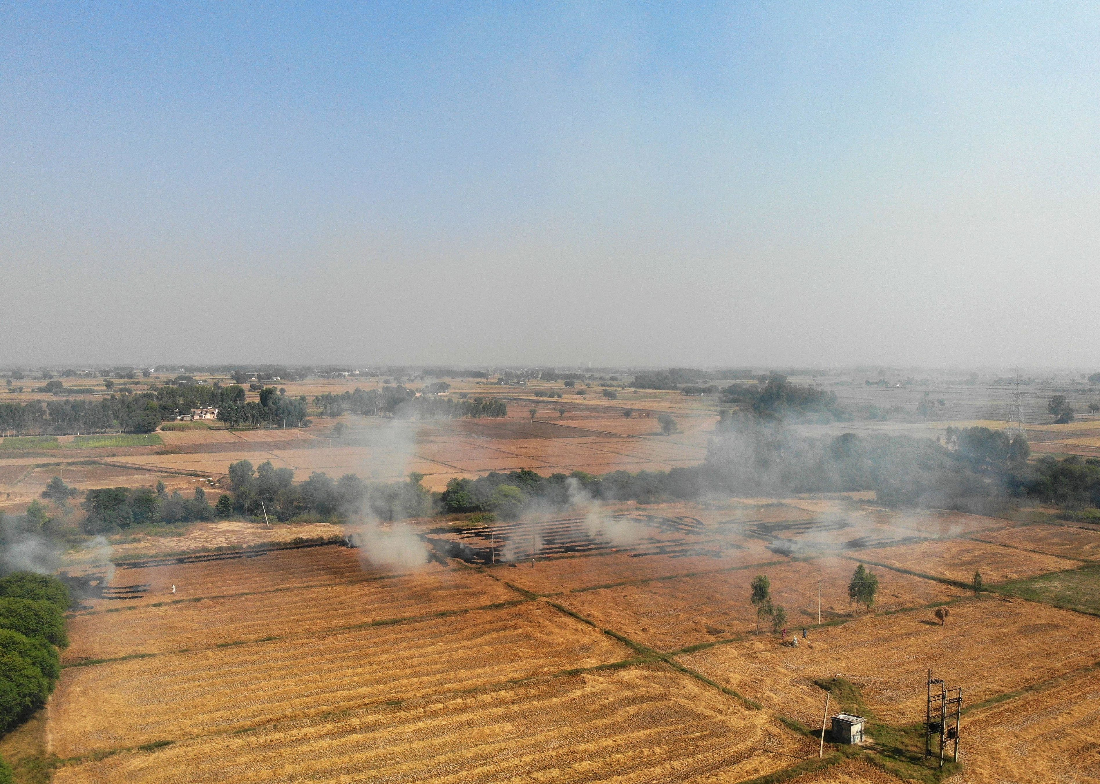 Early November 2020: Farmers begin burning fields