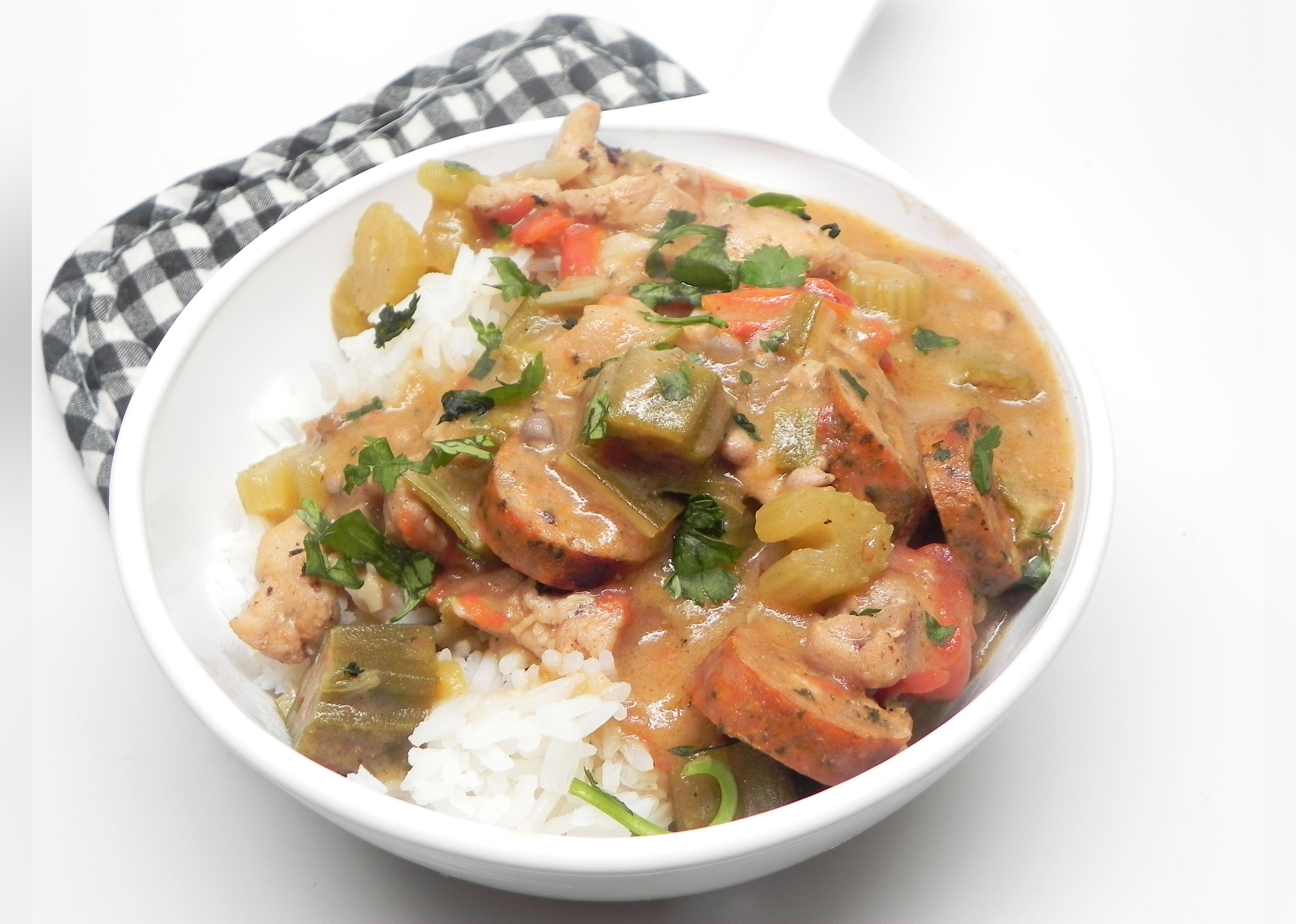 Instant Pot Chicken and Sausage Gumbo