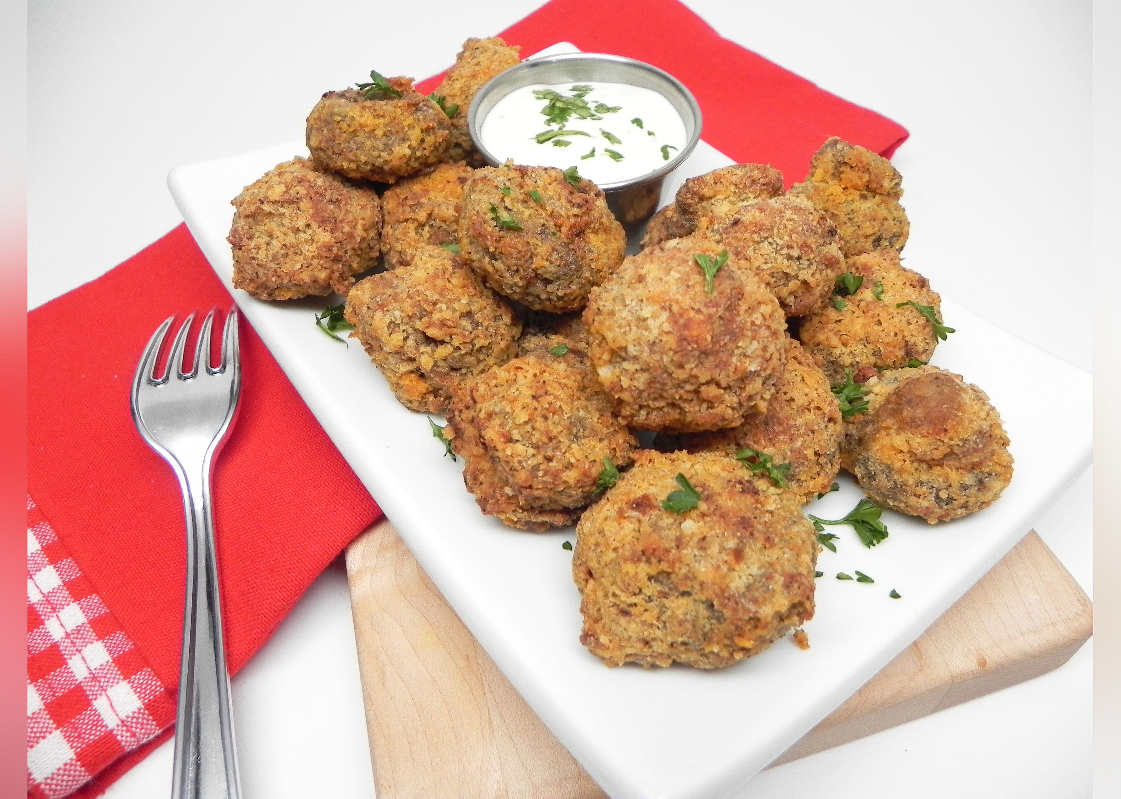 Air Fryer Fried Mushrooms