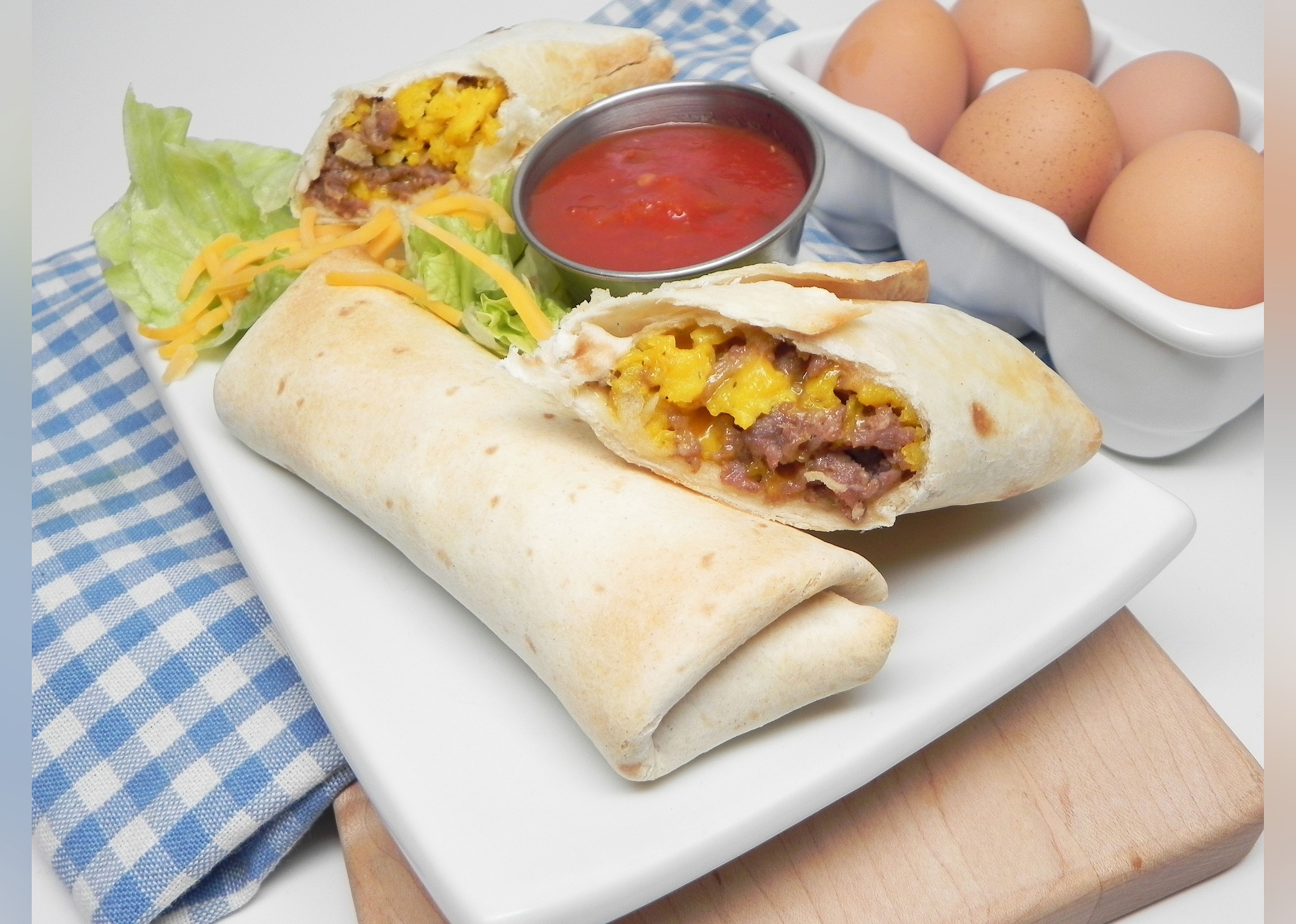 Make-Ahead Air Fryer Breakfast Burritos