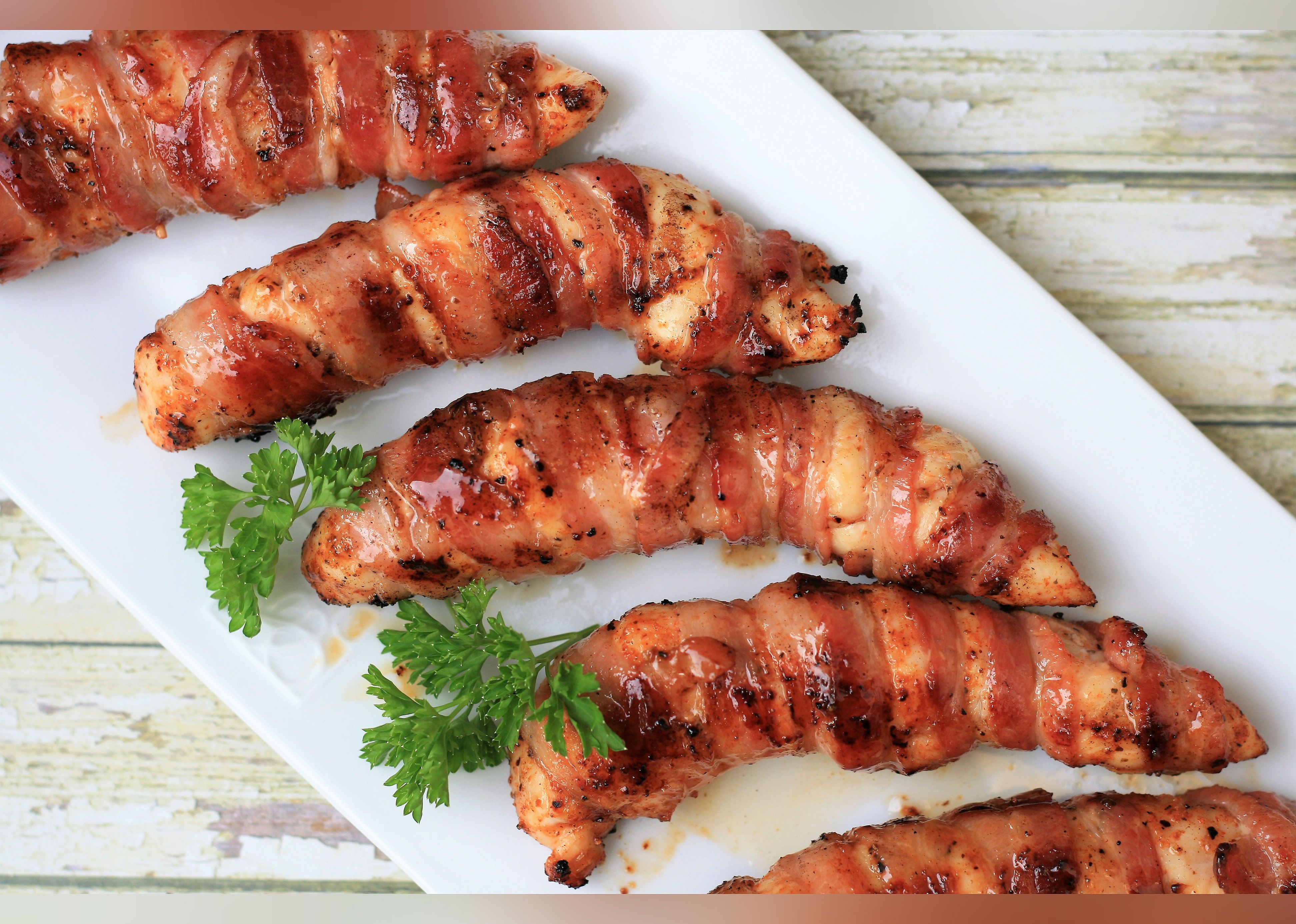 Grilled Bacon-Wrapped Chicken Tenders