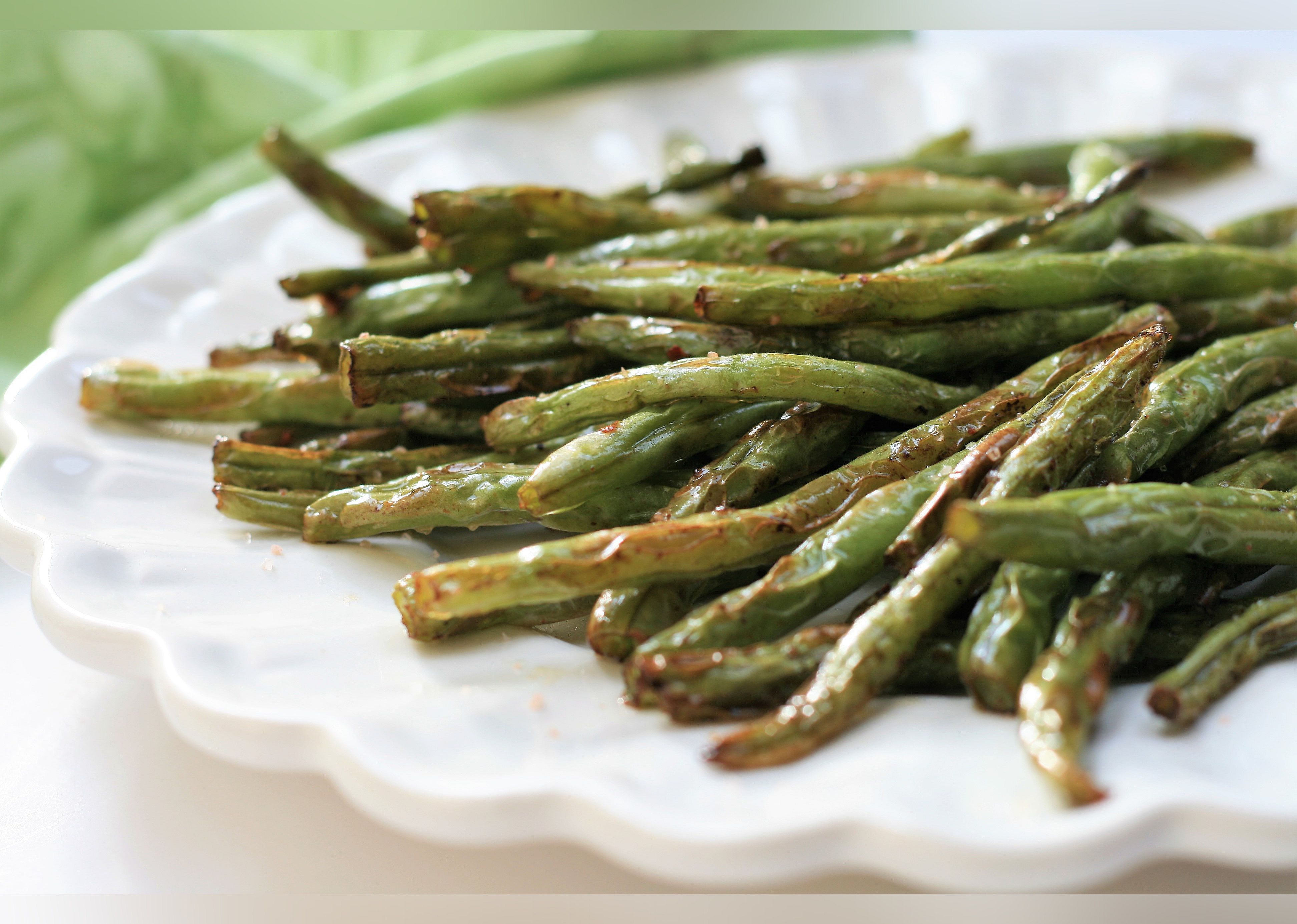 Air Fryer Spicy Green Beans