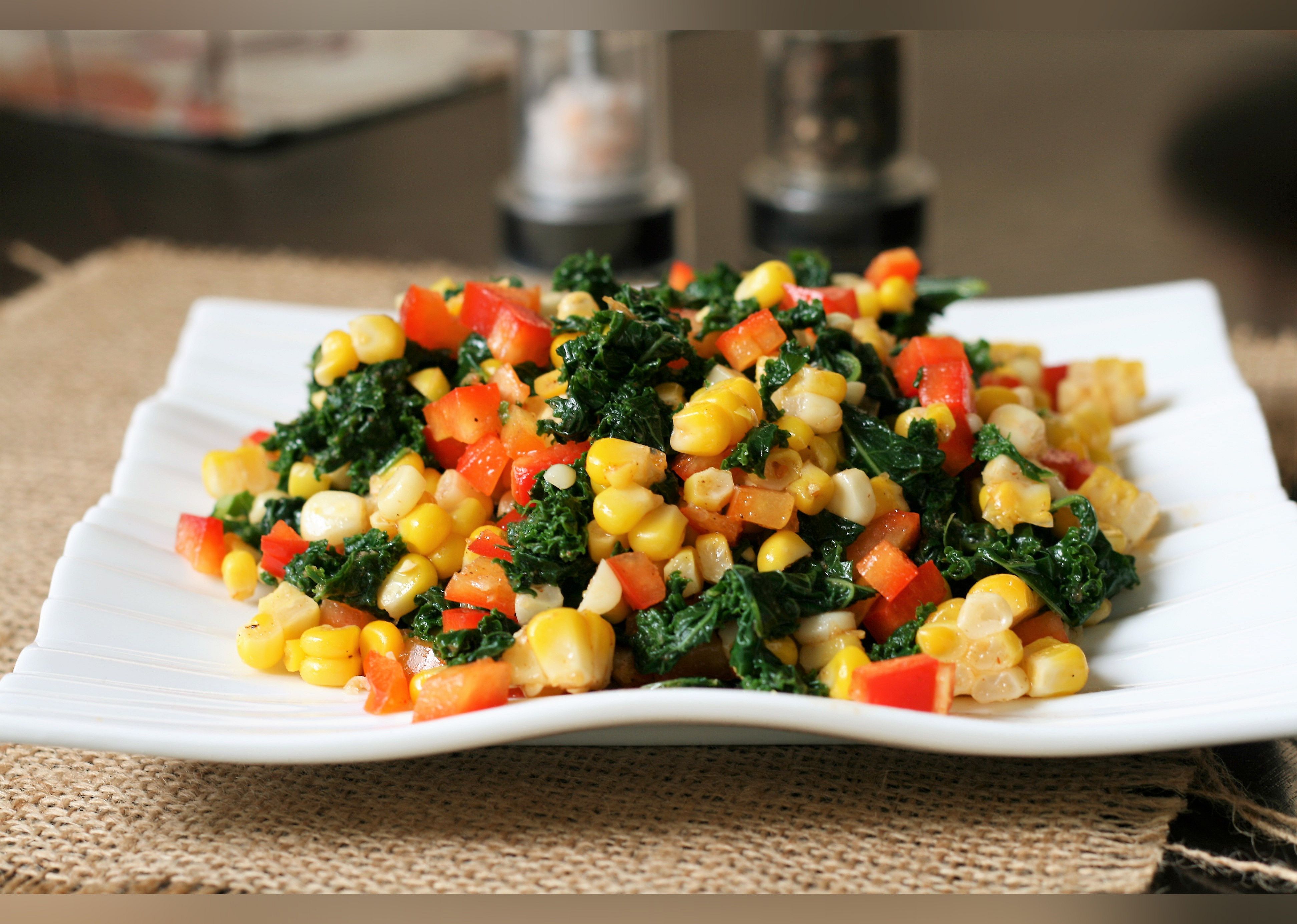 Corn and Kale Salad