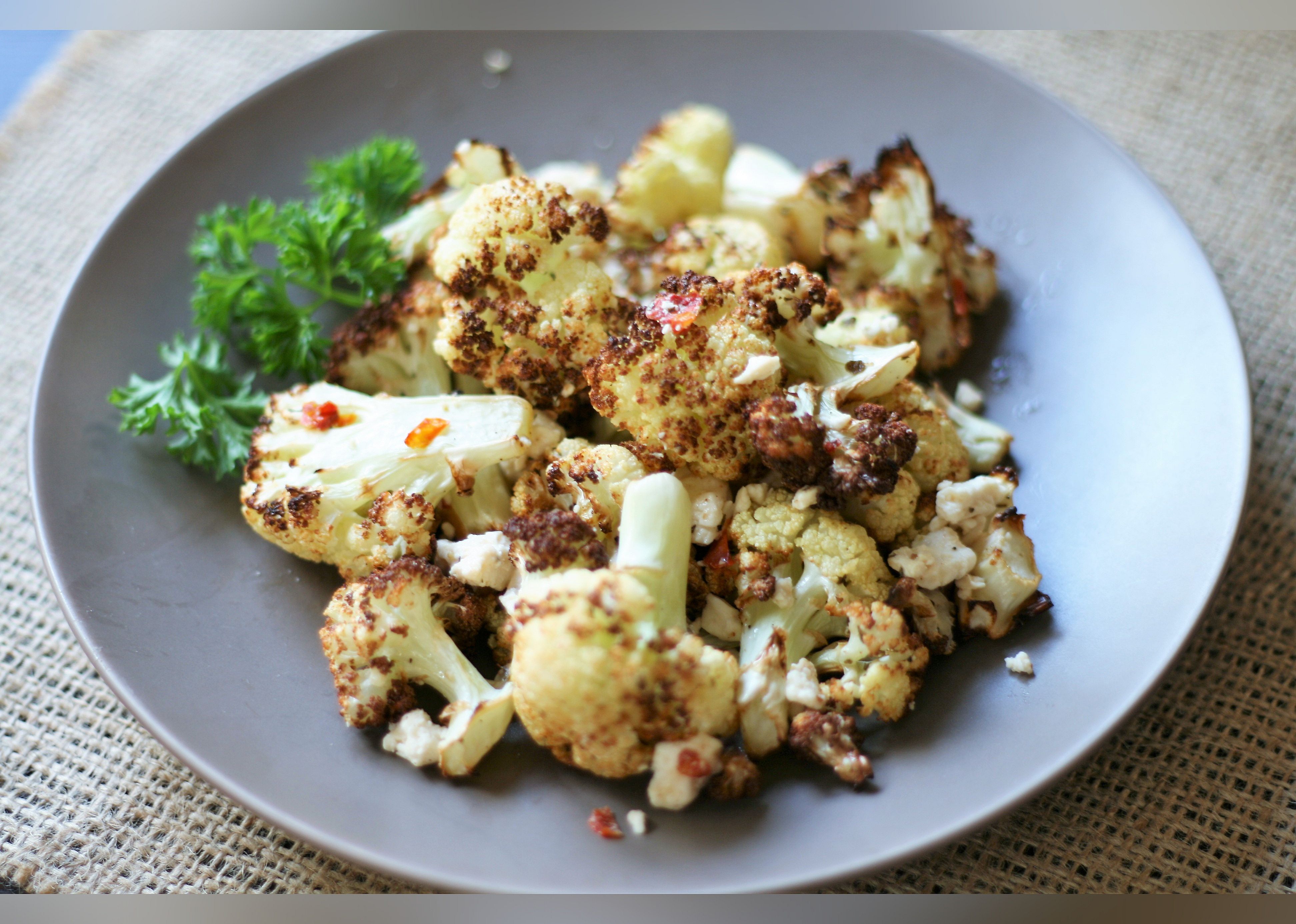 Air Fryer Mediterranean Cauliflower