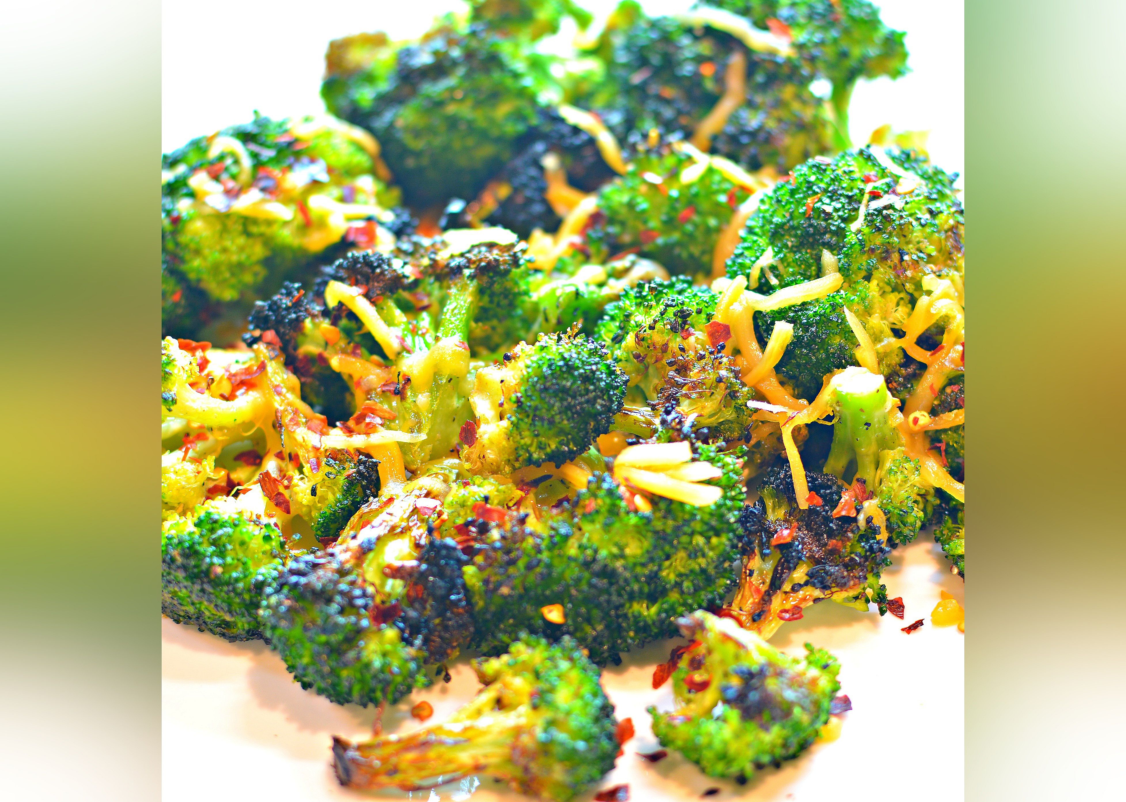 Cheesy Grilled Broccoli