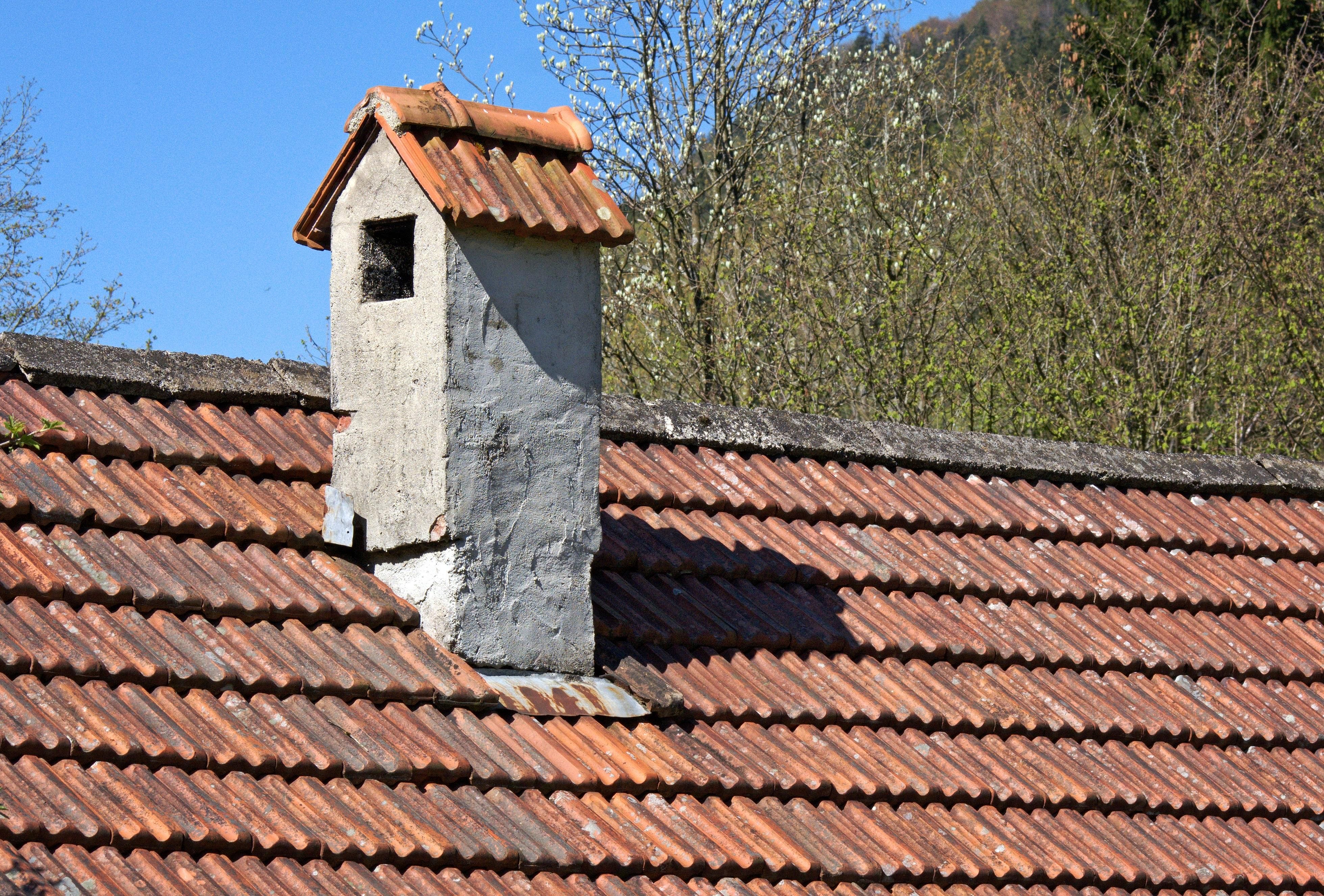 9. Inspect the chimney for cracks