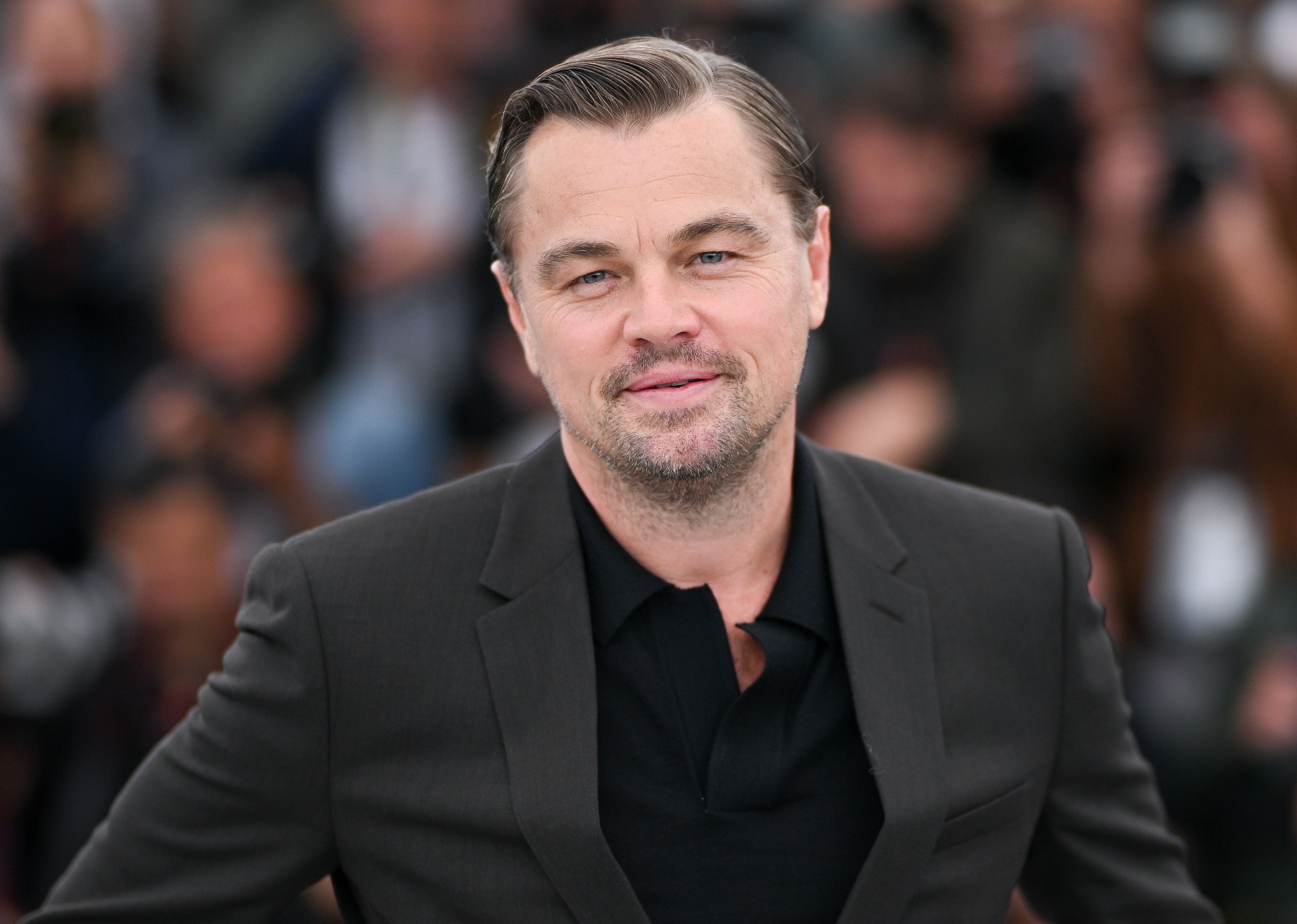 Leonardo DiCaprio attends the "Killers Of The Flower Moon" photocall.