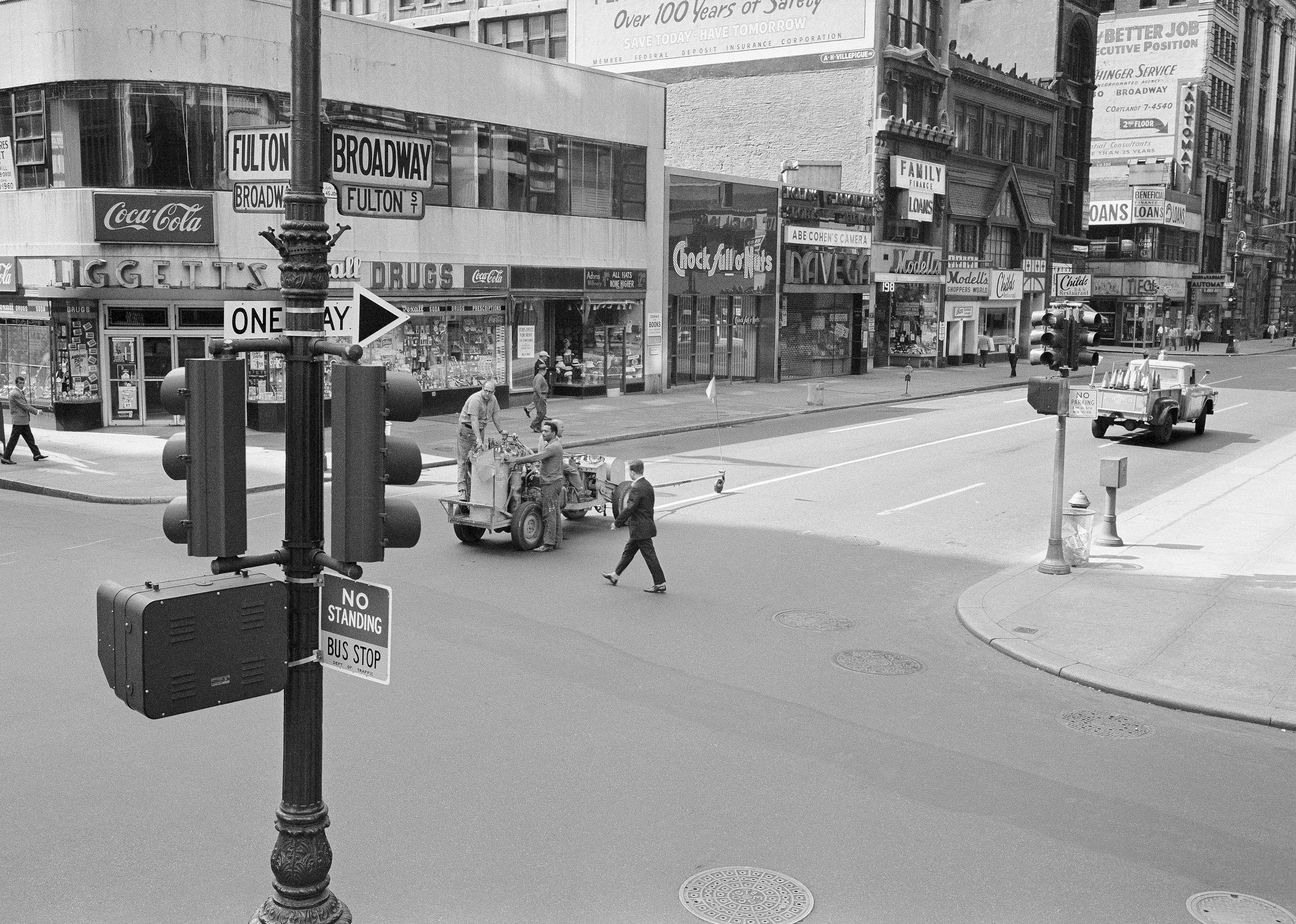 Few traffic lights existed
