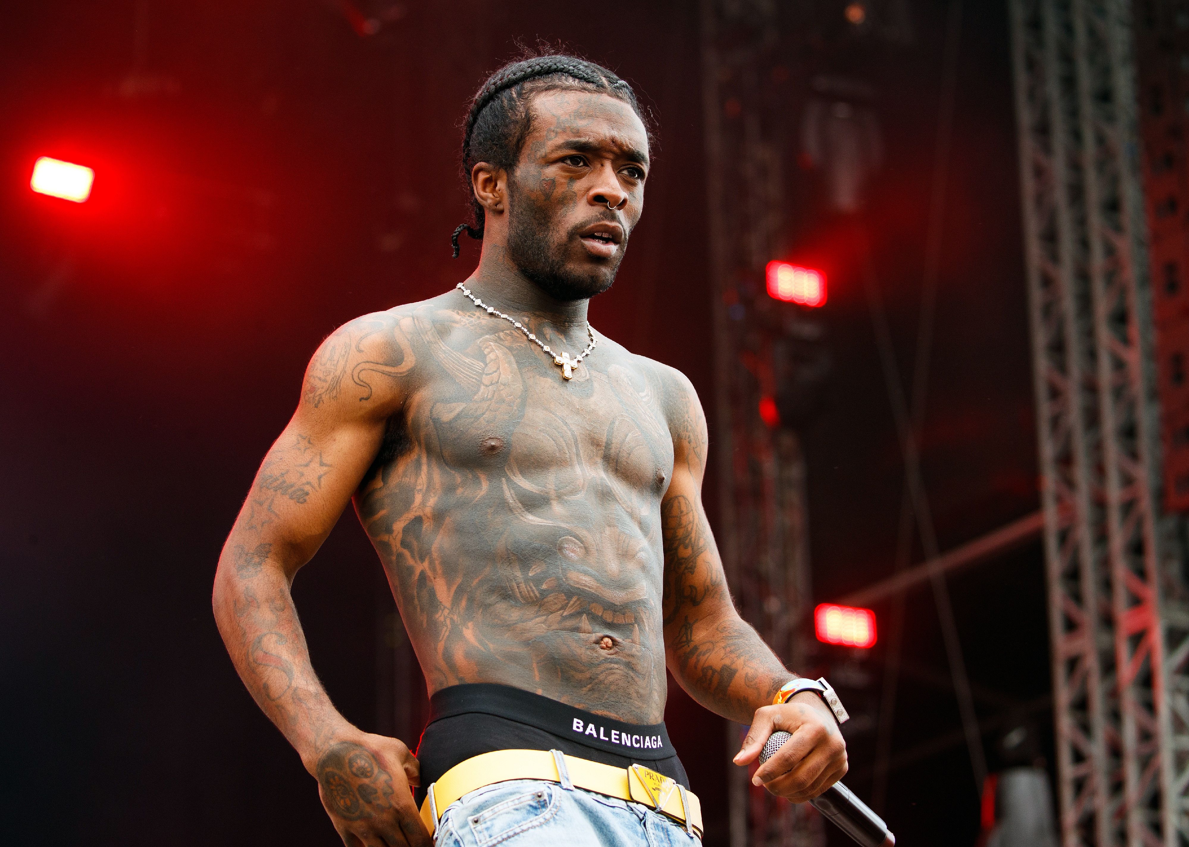 Lil Uzi Vert performing onstage.