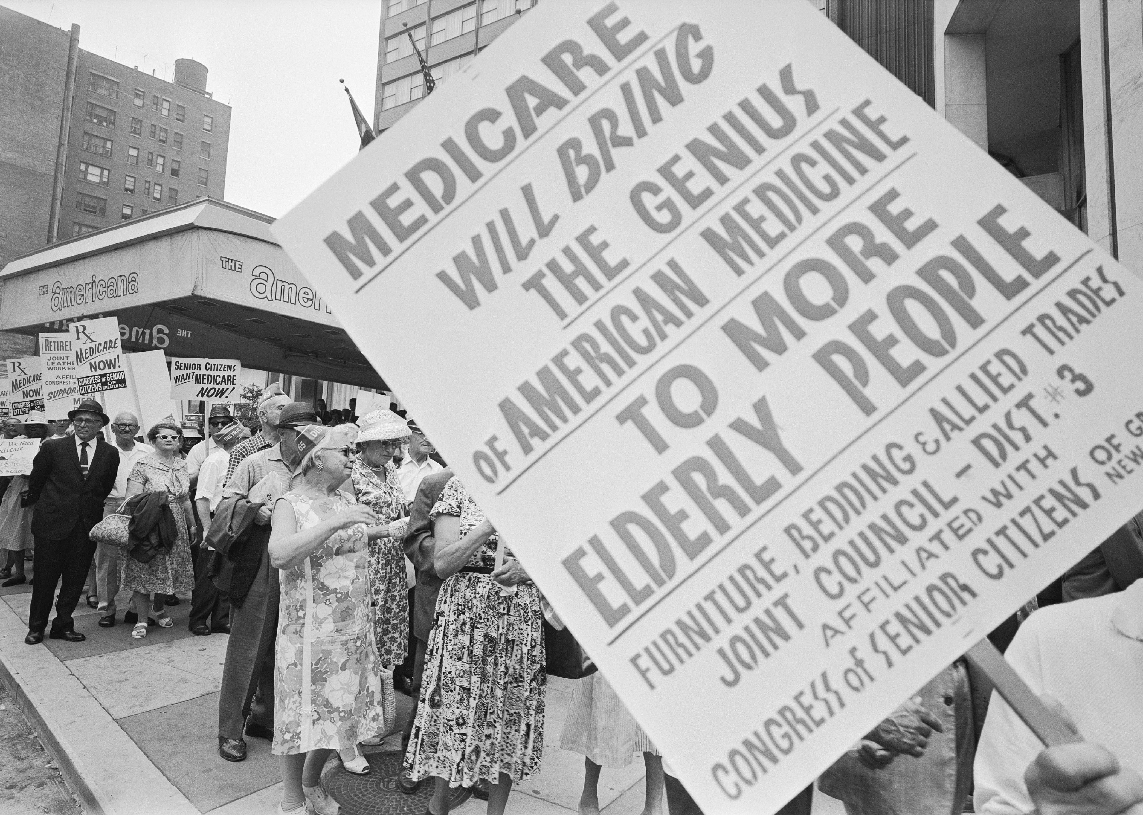 1965: Medicare and Medicaid introduced