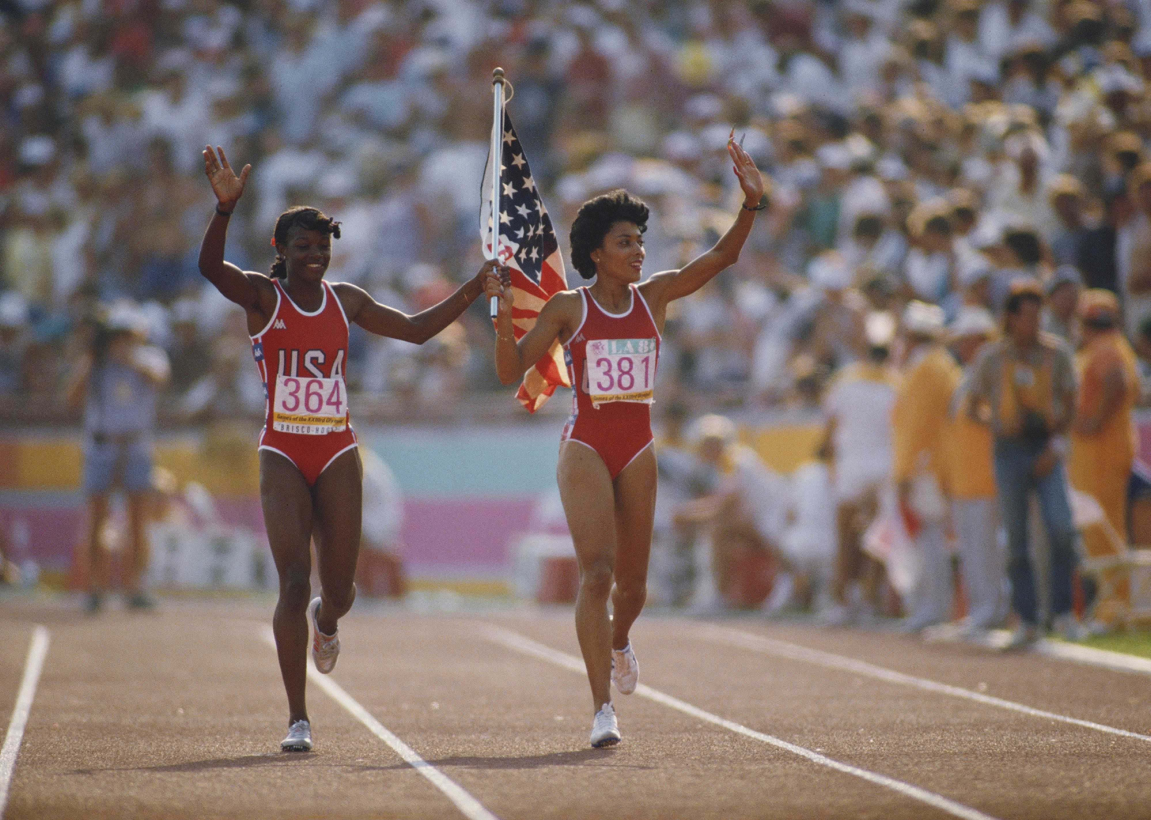 1984: Valerie Brisco-Hooks, Florence Griffith Joyner take gold, silver
