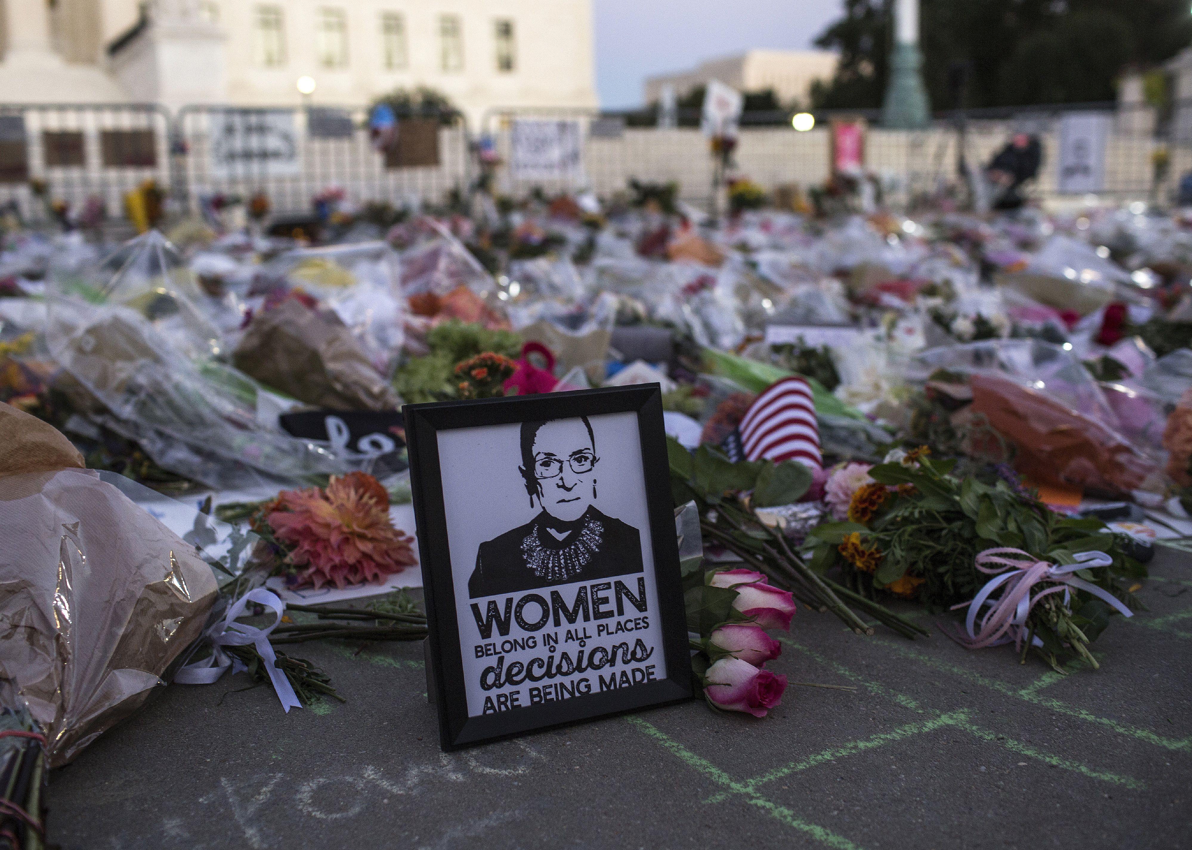 2020: Ruth Bader Ginsburg dies