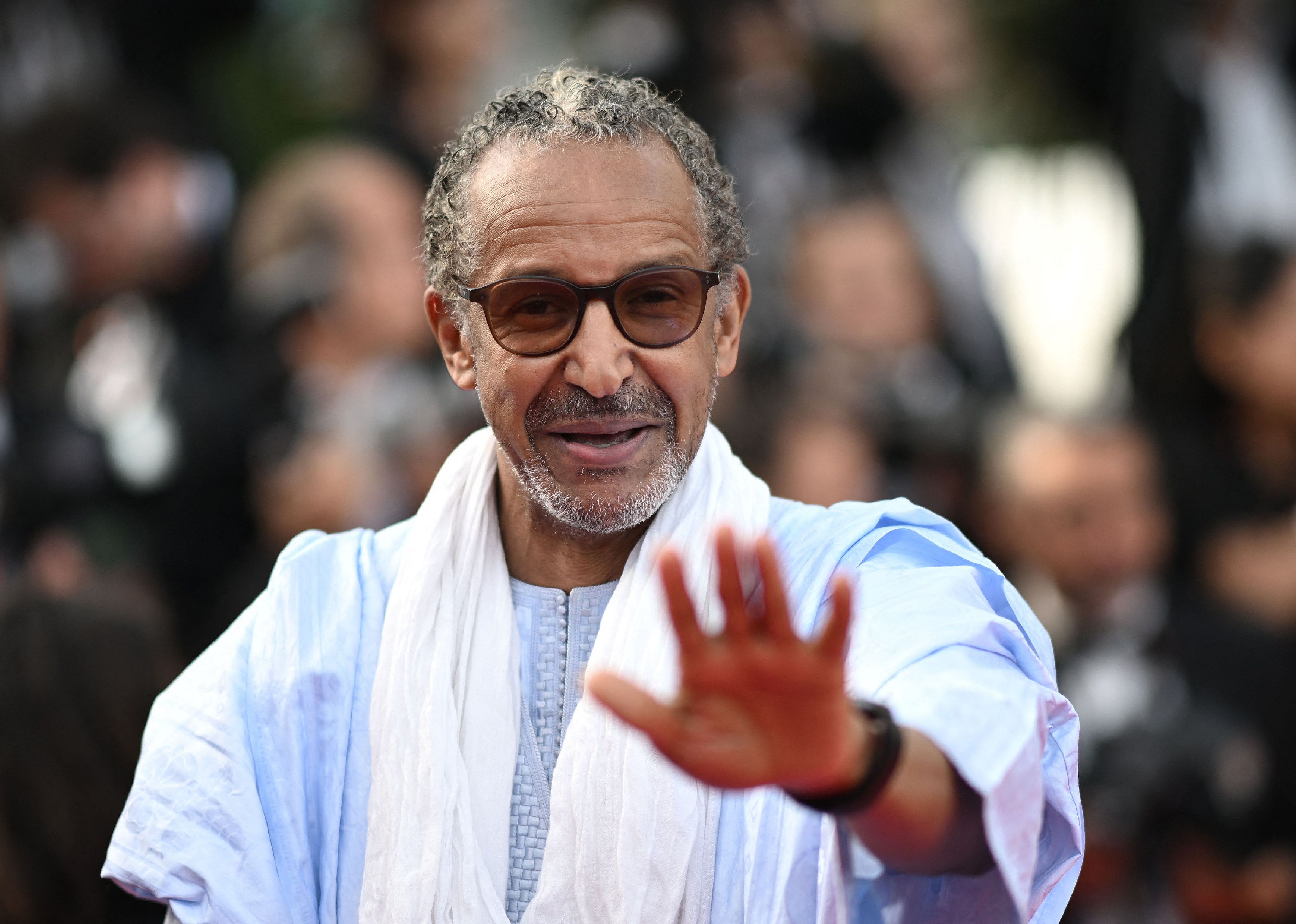 Abderrahmane Sissako arrives for the screening of the film "The Innocent (L'Innocent)".