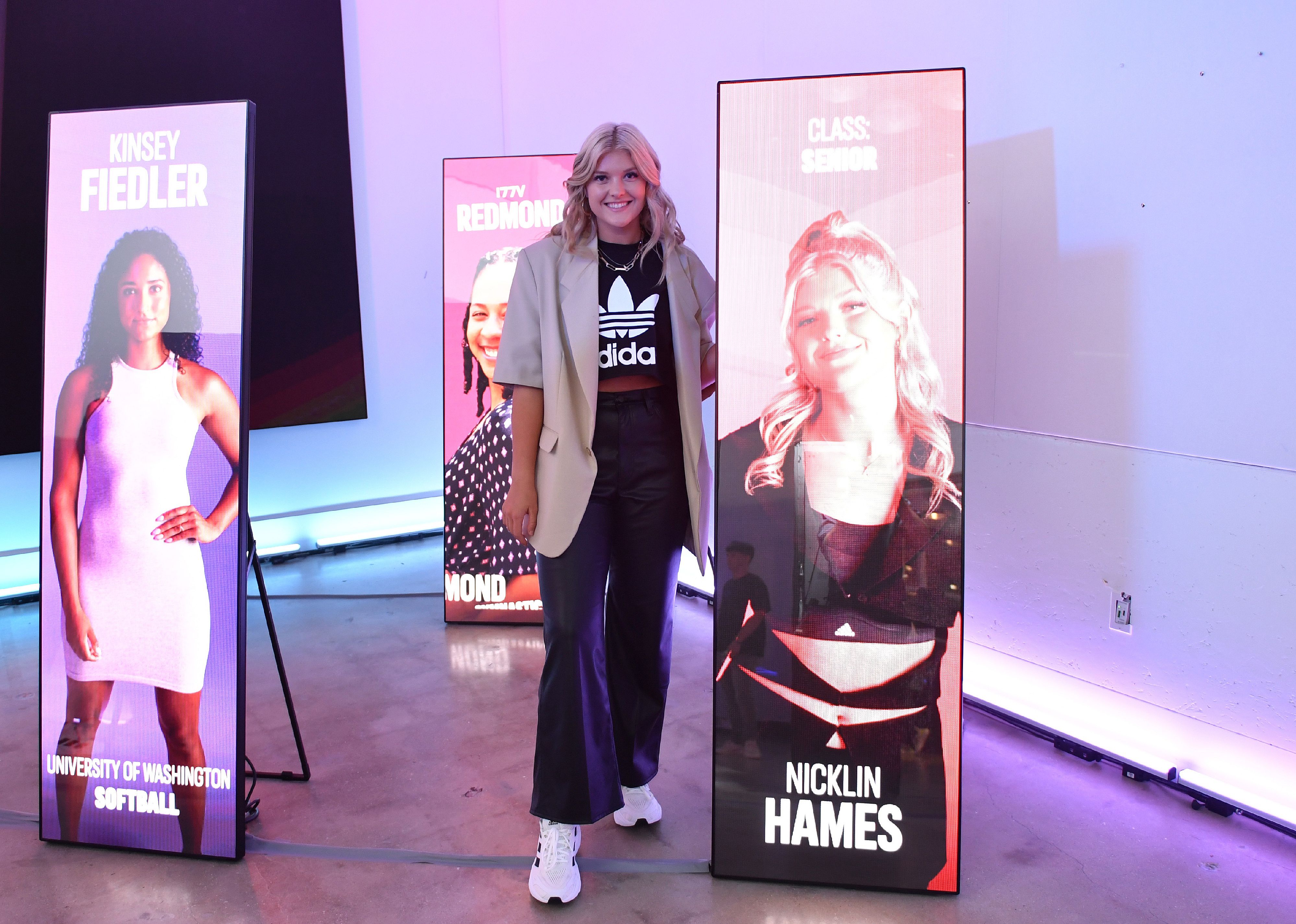 Nicklin Hames attends the Adidas 50th anniversary of Title IX celebration.