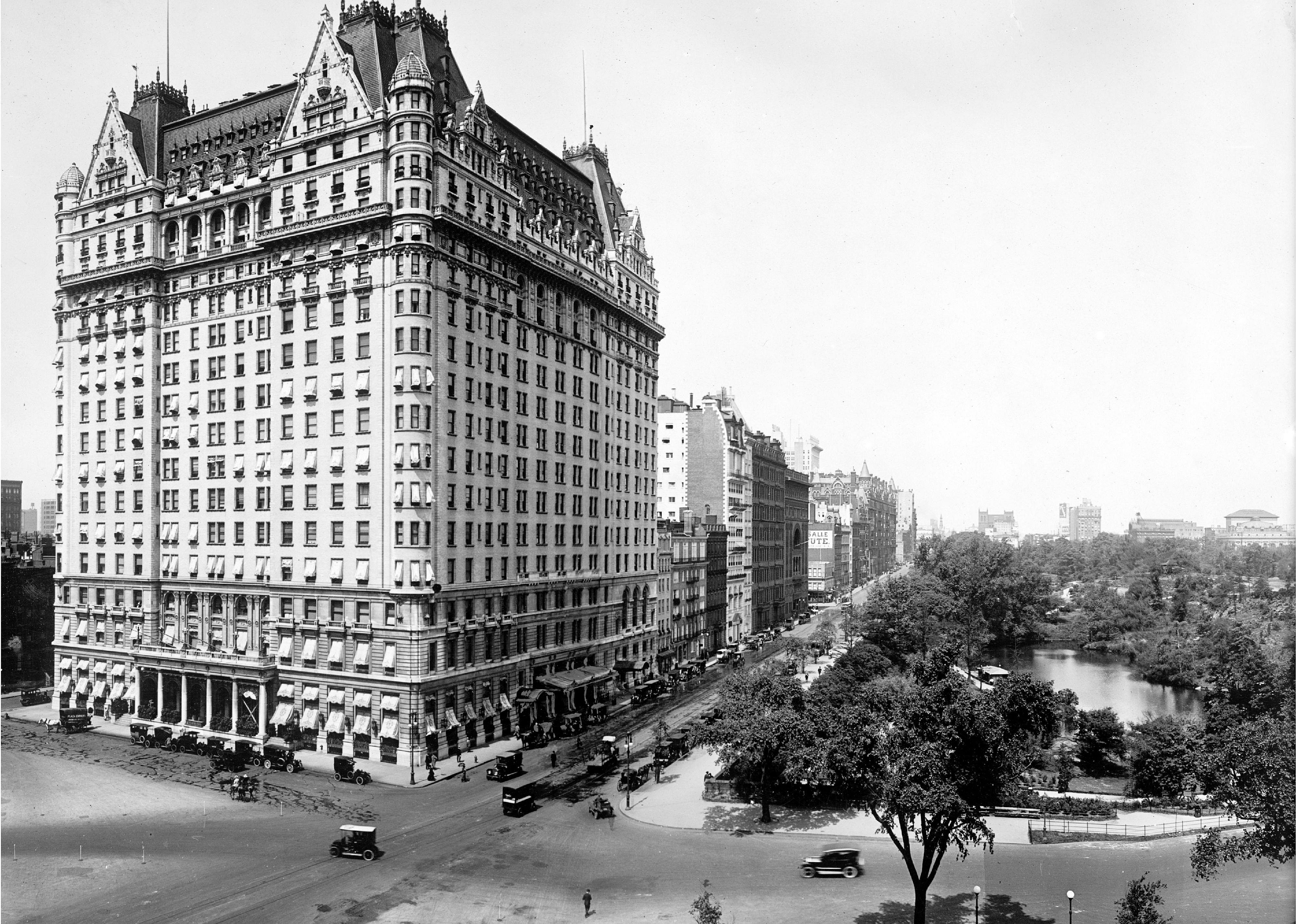 A champagne porch at the Plaza