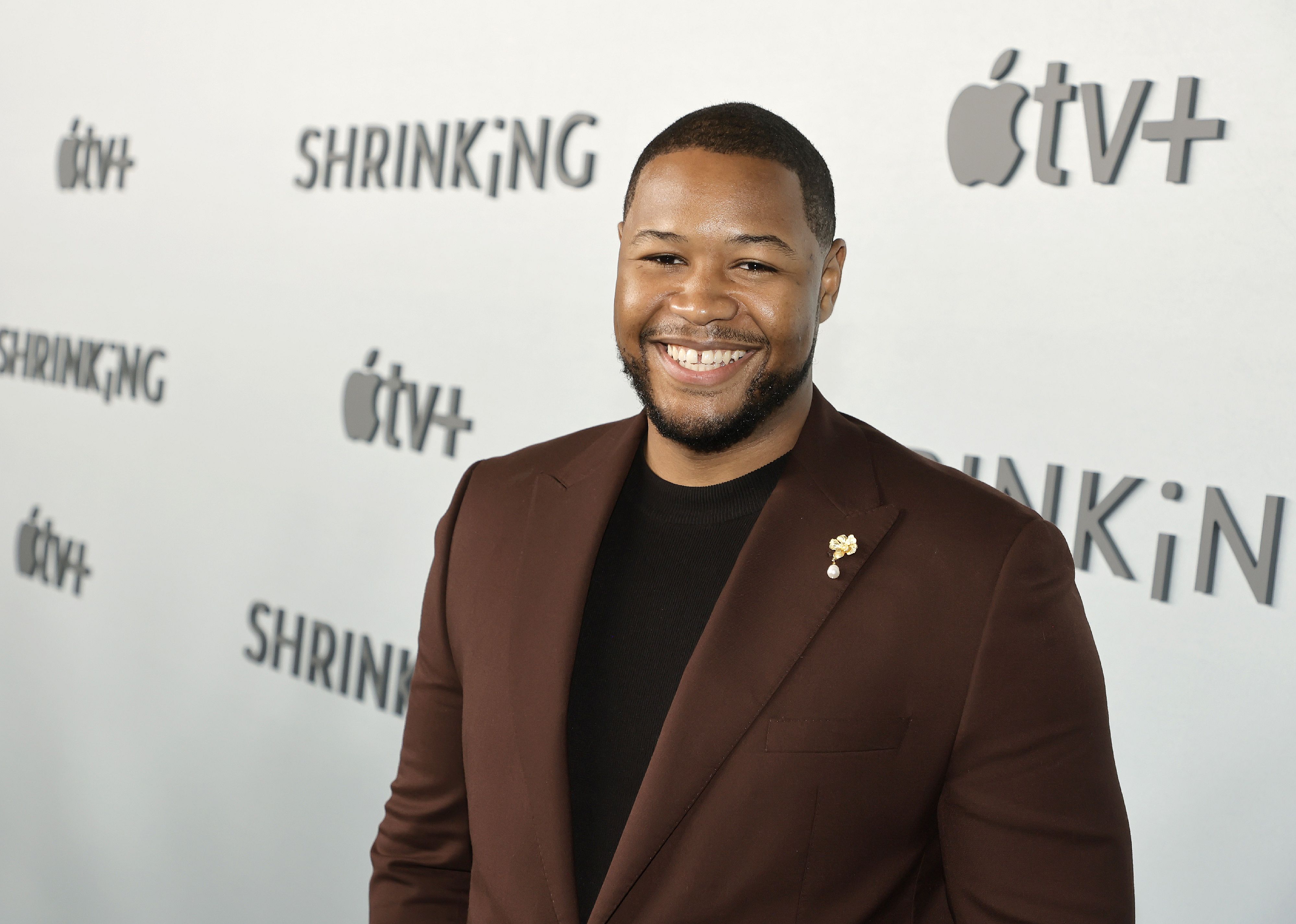 Luke Tennie attends the premiere of Apple TV+'s "Shrinking".