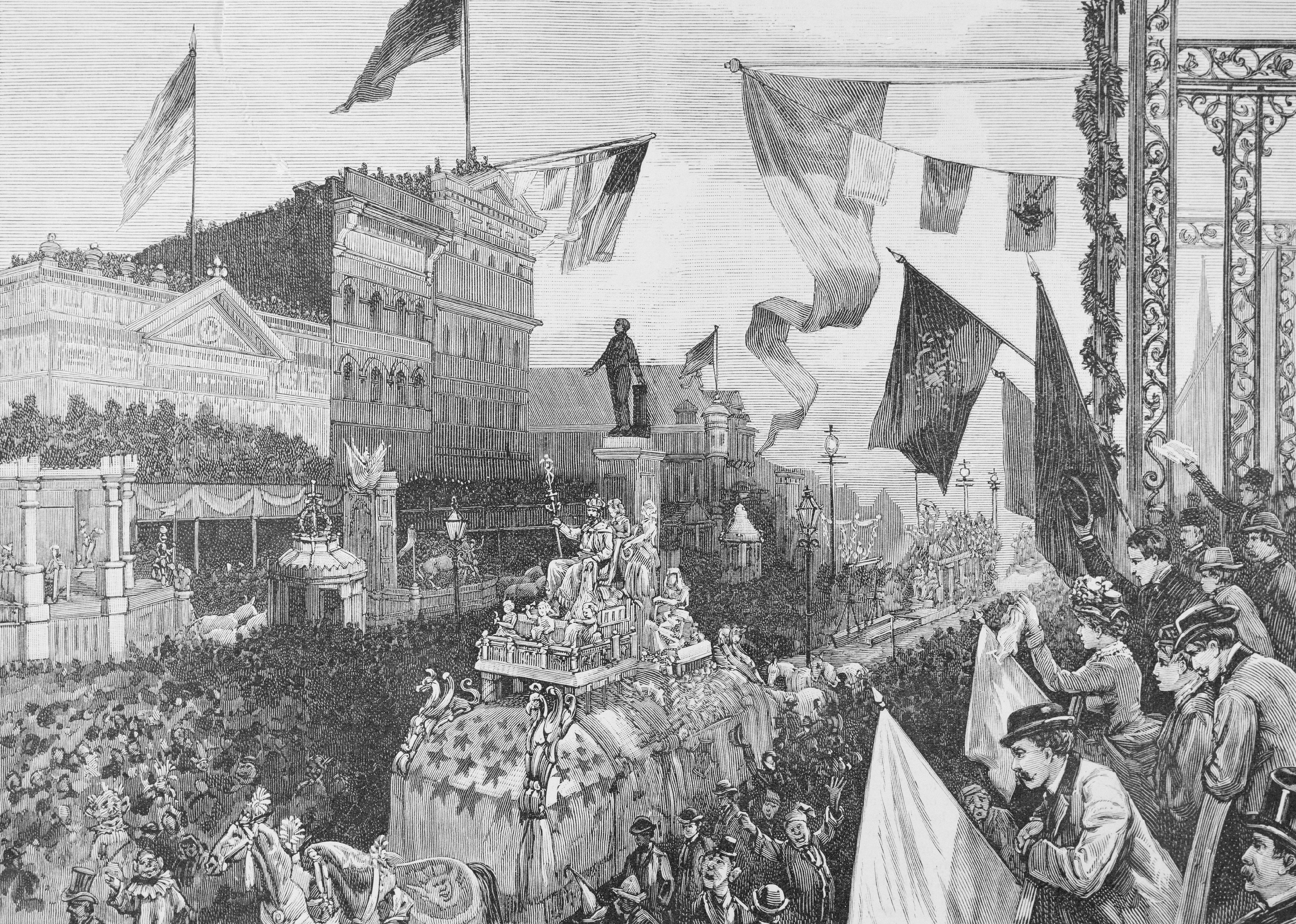 Students on parade