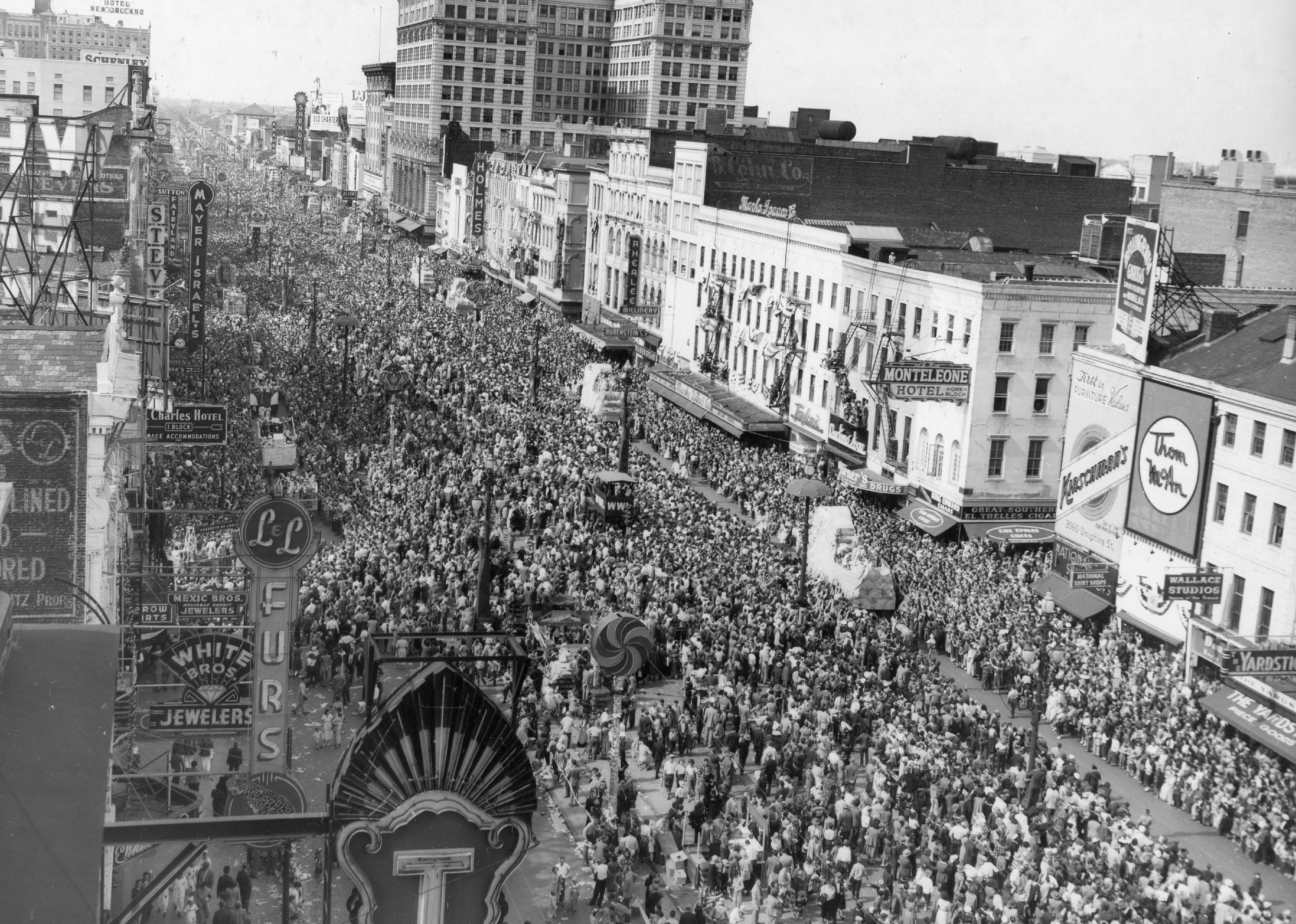 The first televised Mardi Gras