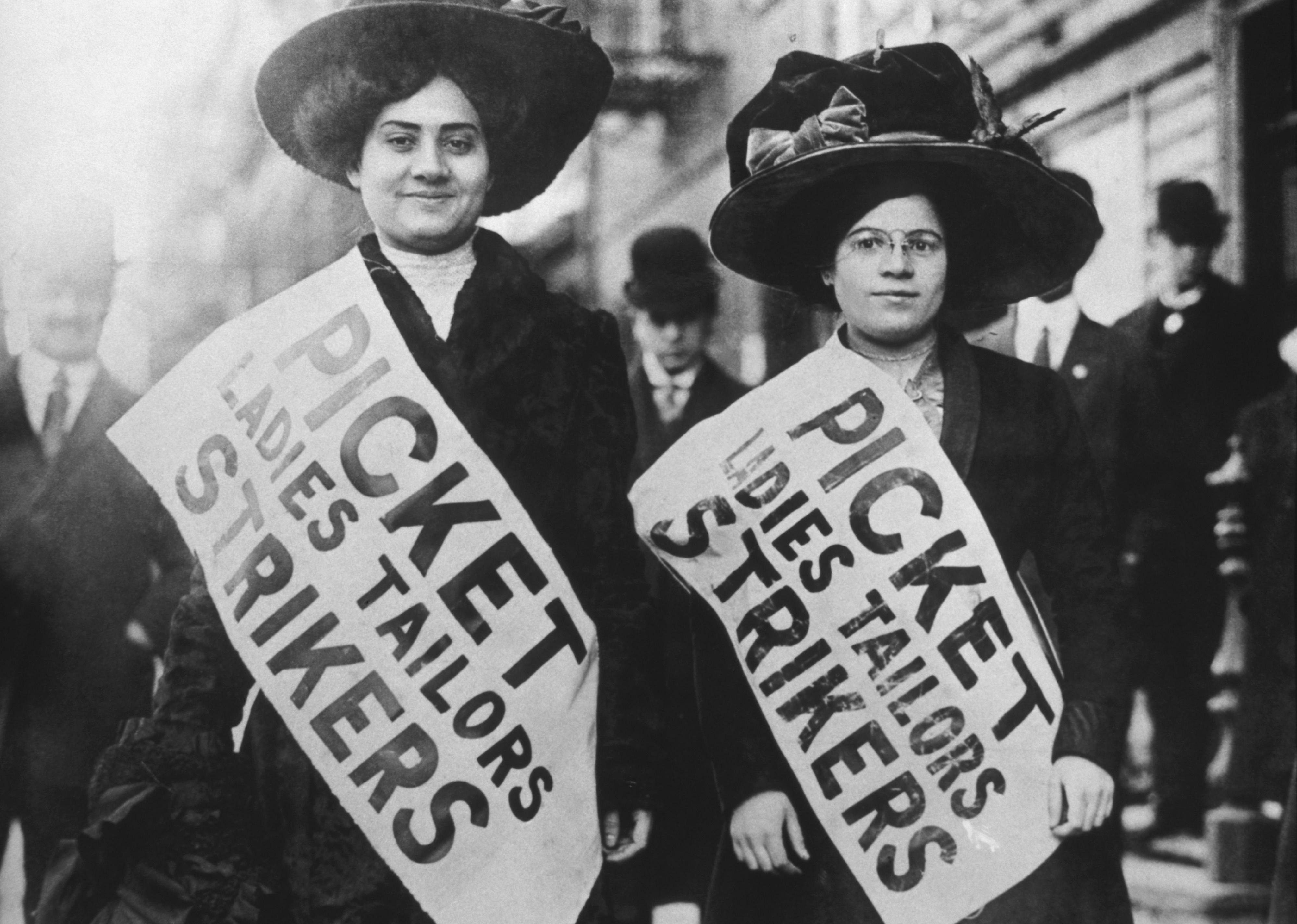 1909: 20k women workers go on strike