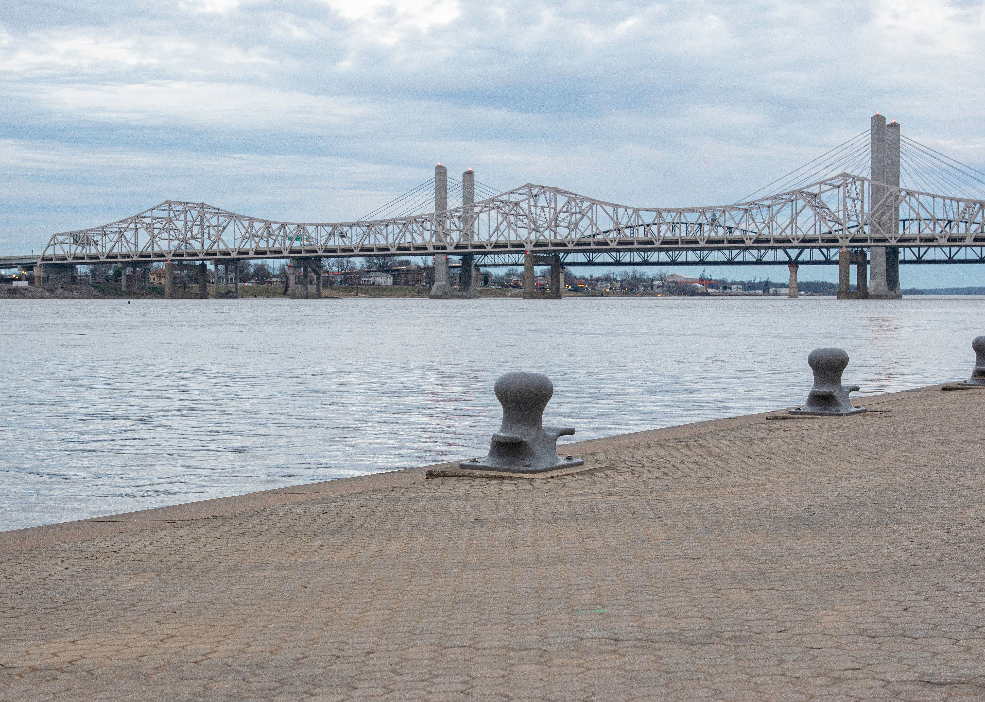 Moorings along the Ohio River.