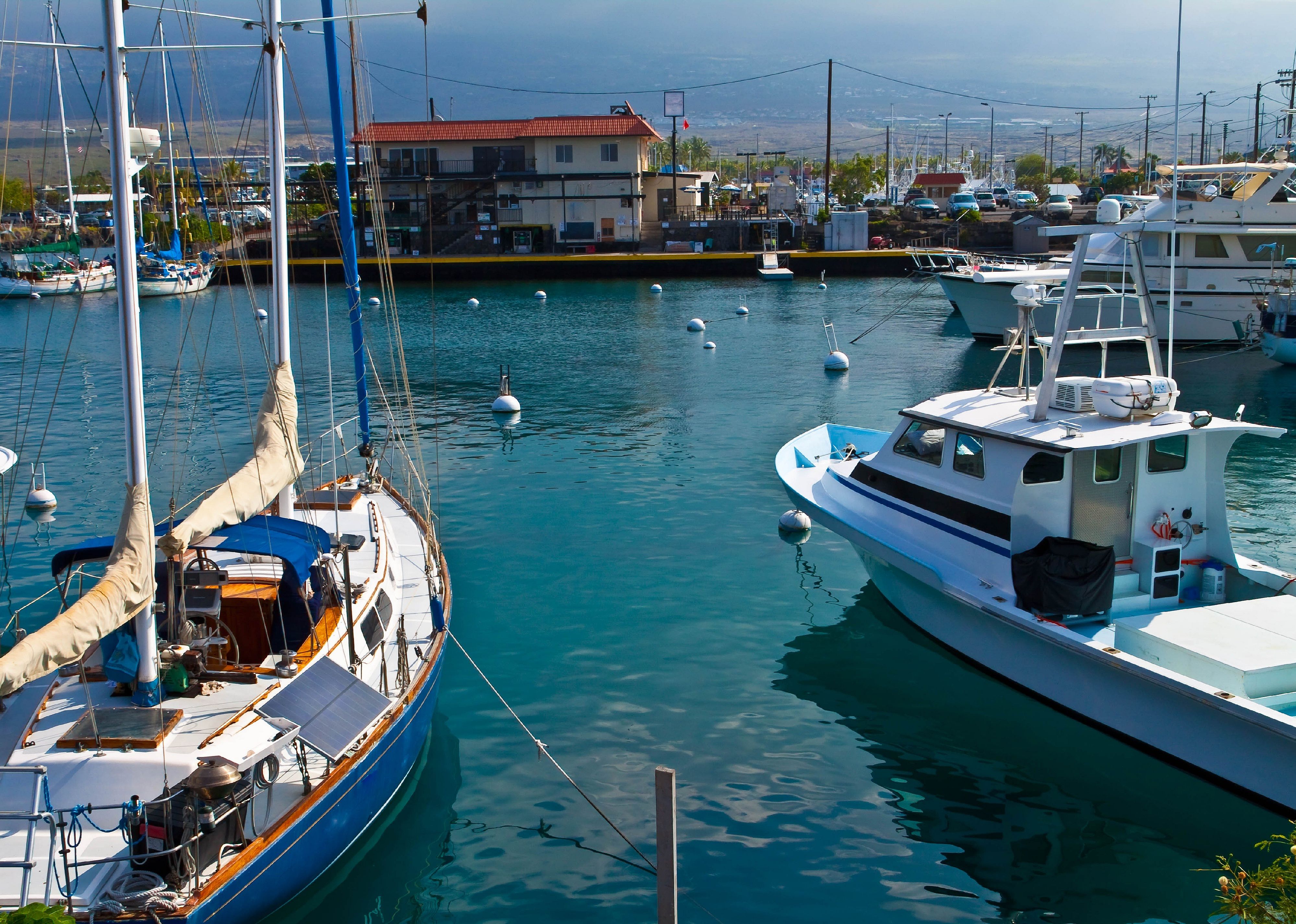 Honokohau Marina and Small Boat Harbor.