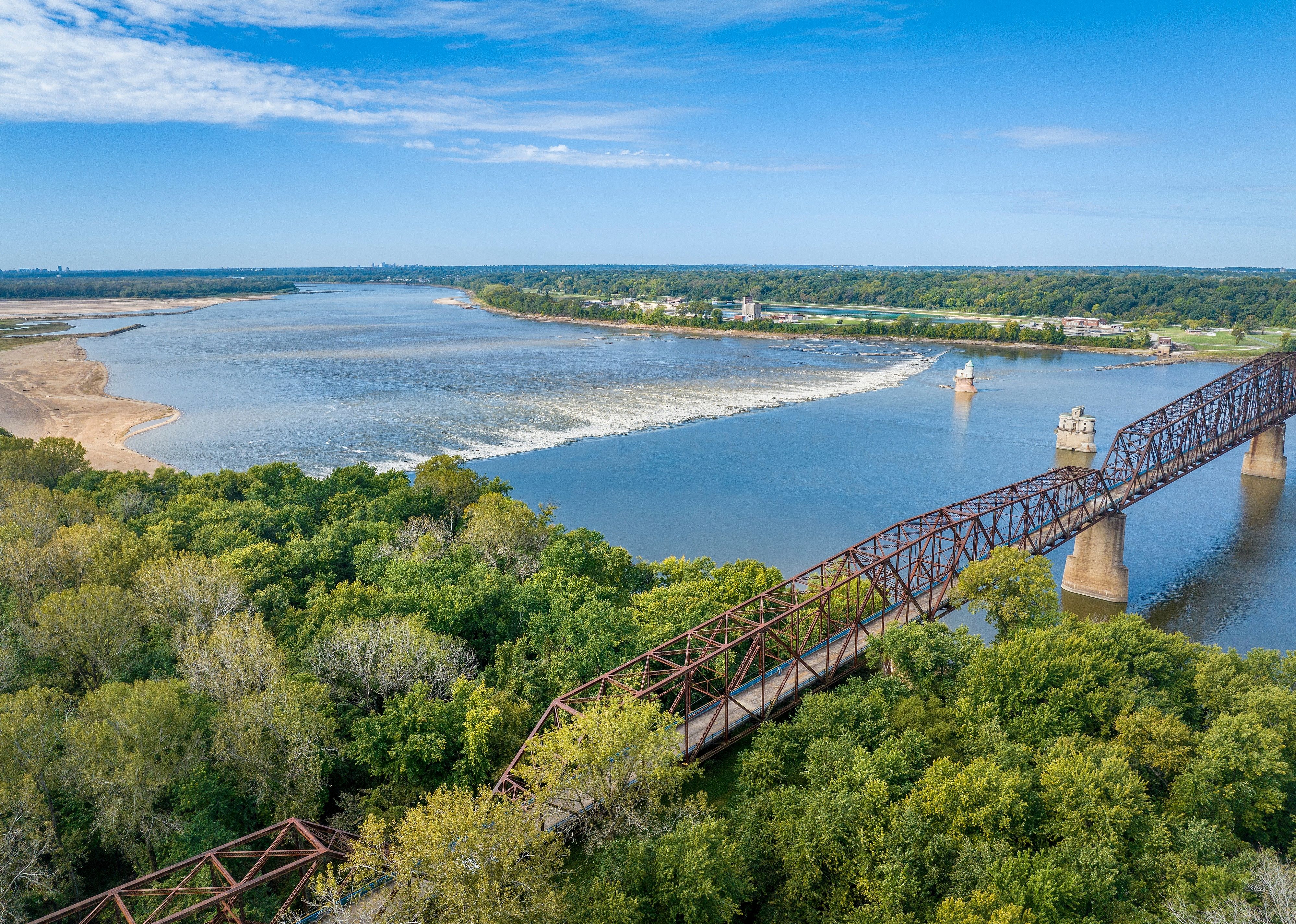 Chain of Rocks on the Mississippi RIver.