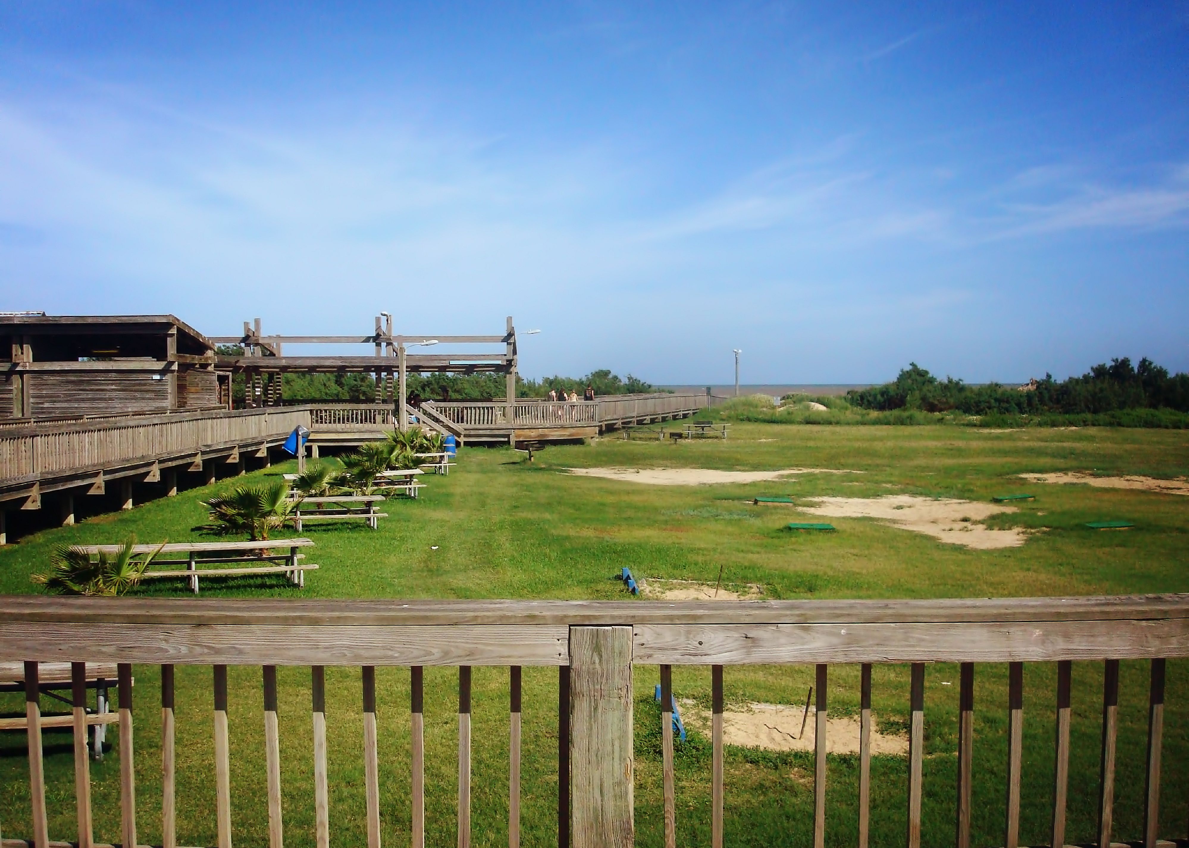 A beachfront park in Quintana Beach.