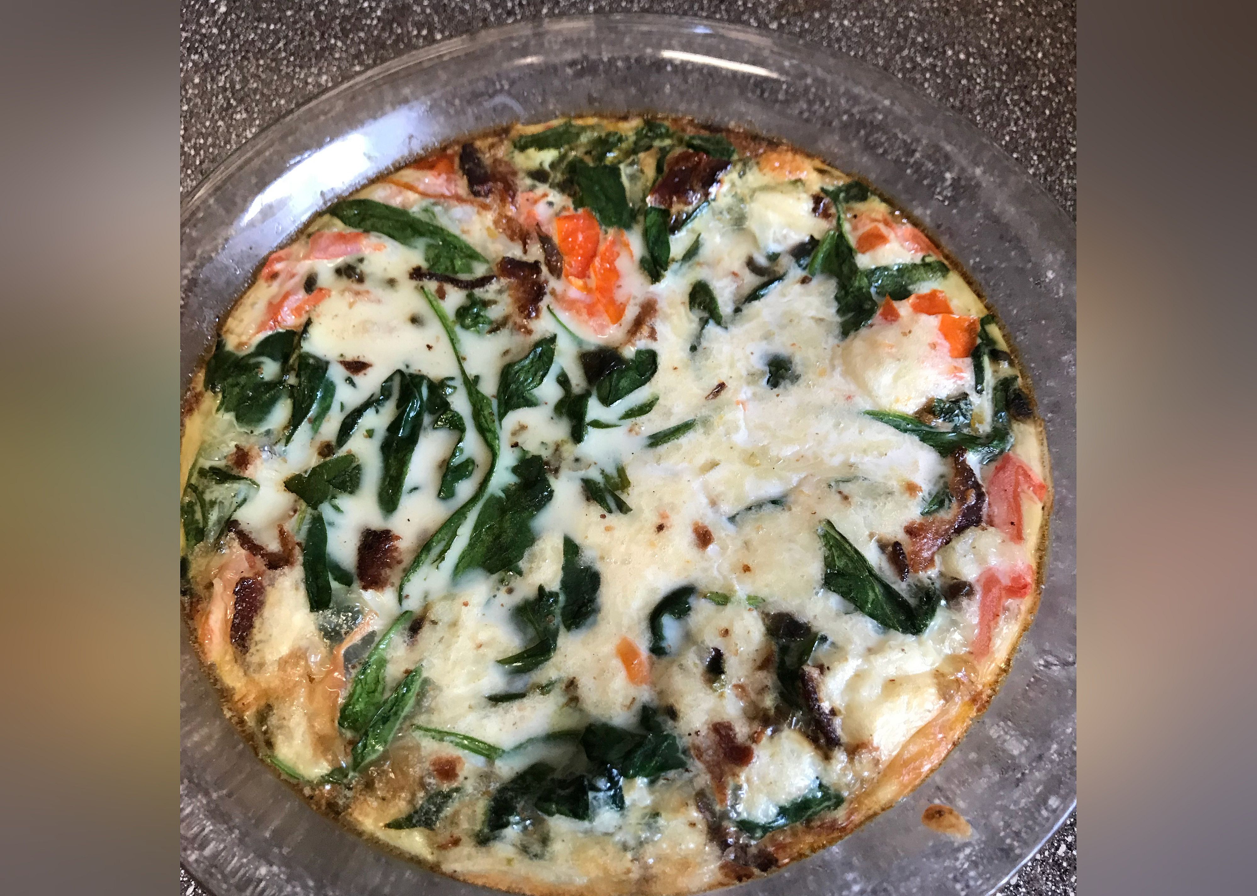 Crustless Spinach Quiche