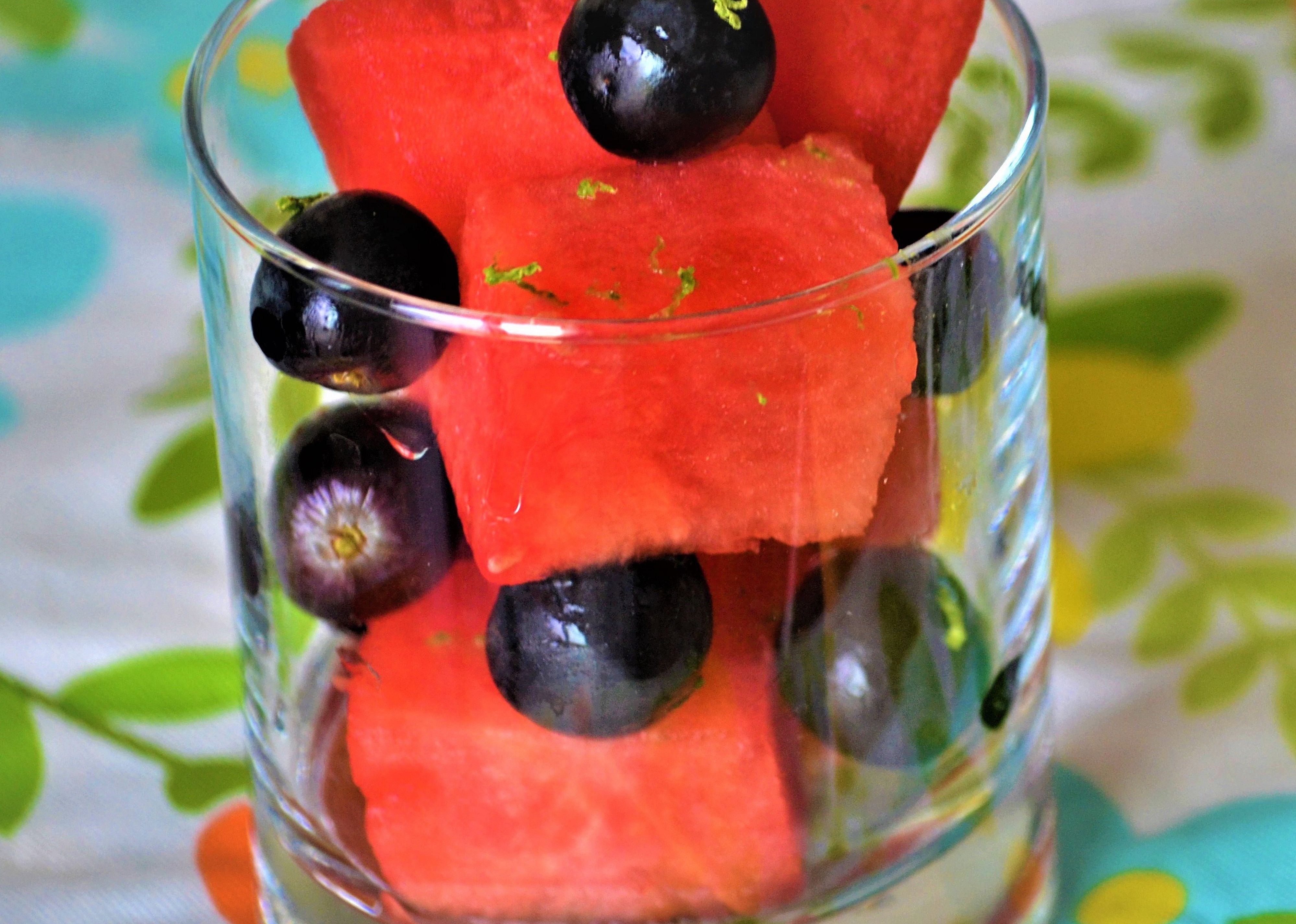 Watermelon Salad with Grapes and Citrus