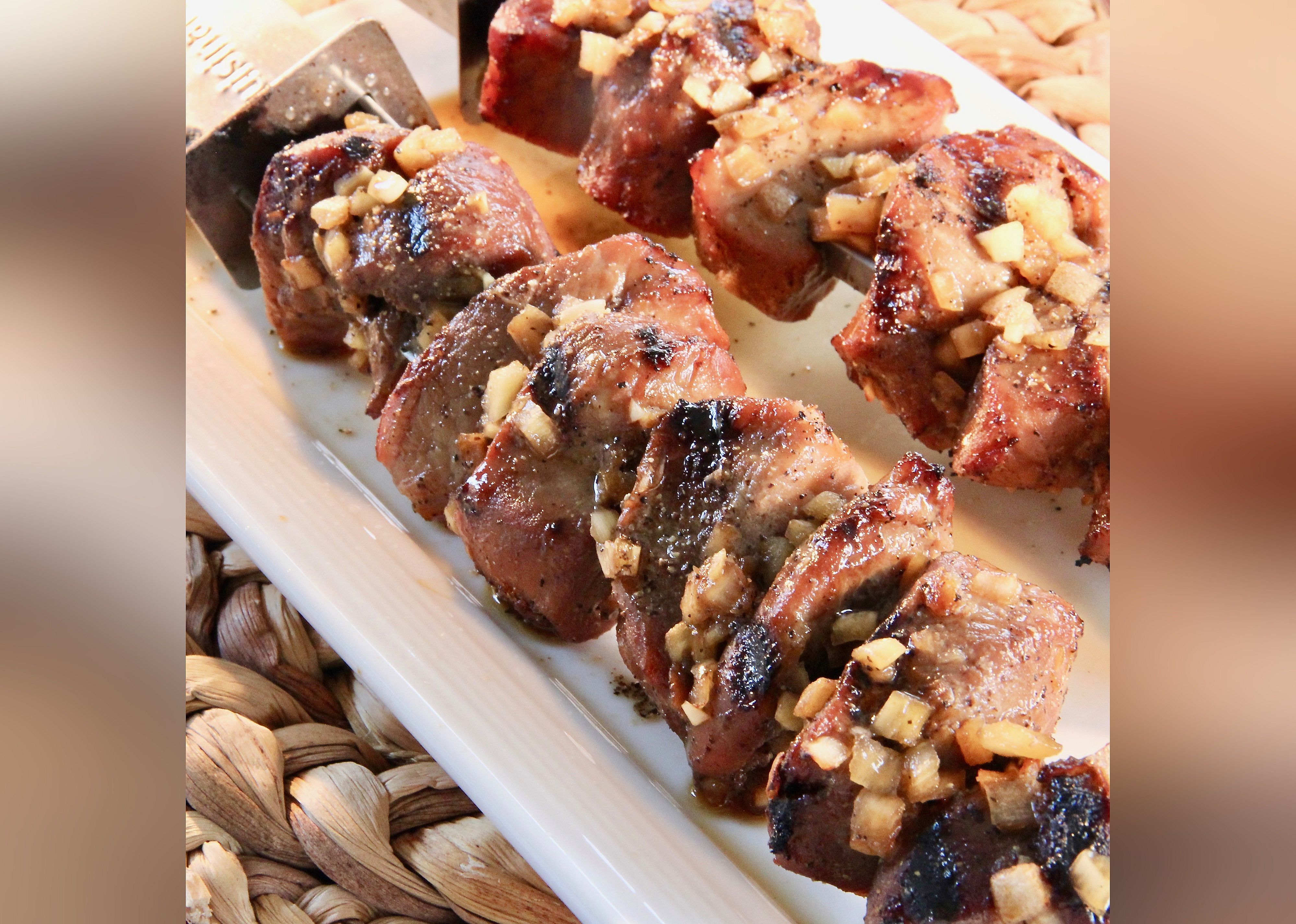 Barbecued Pork Kebabs