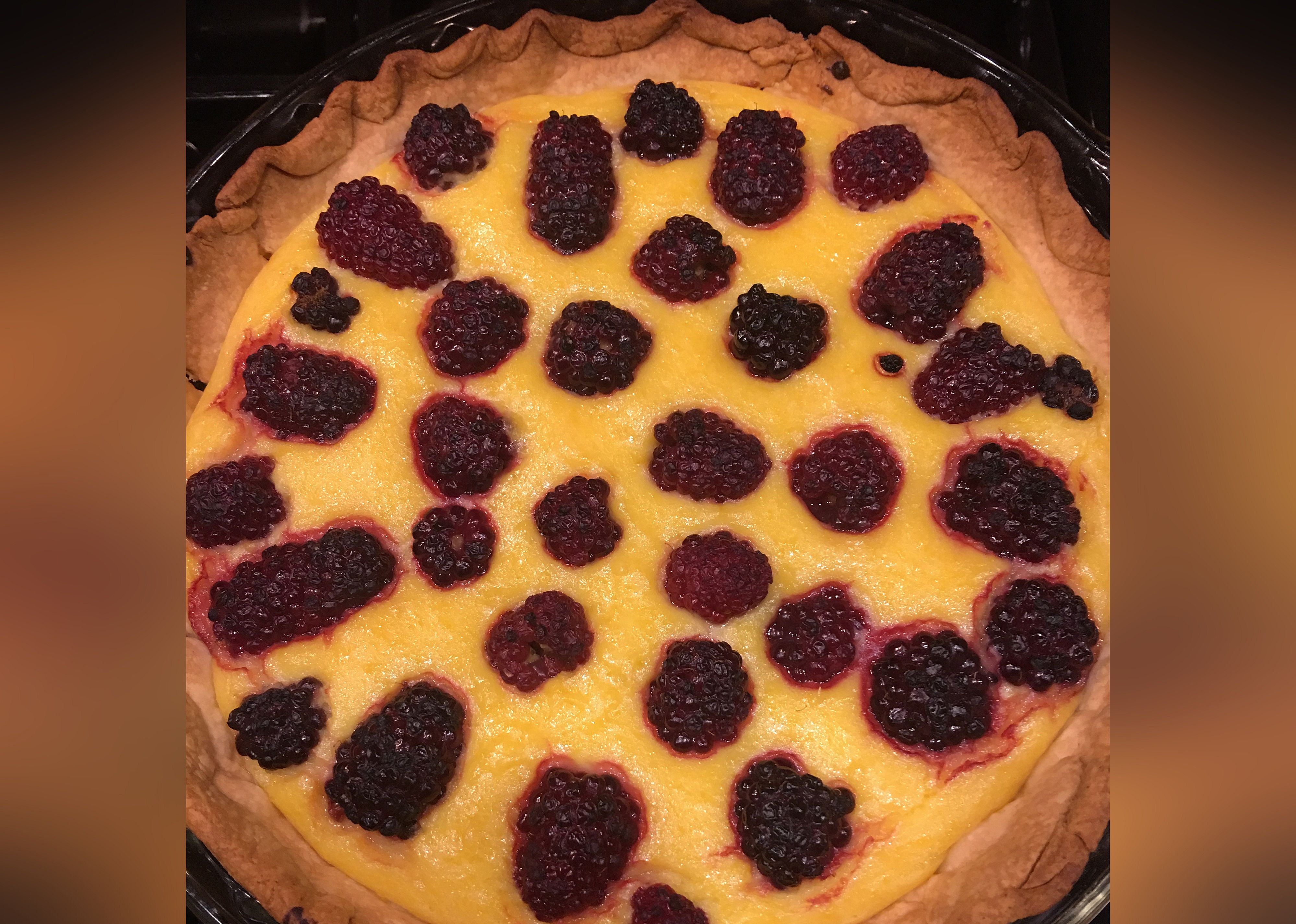 Blackberry-Mango Tart
