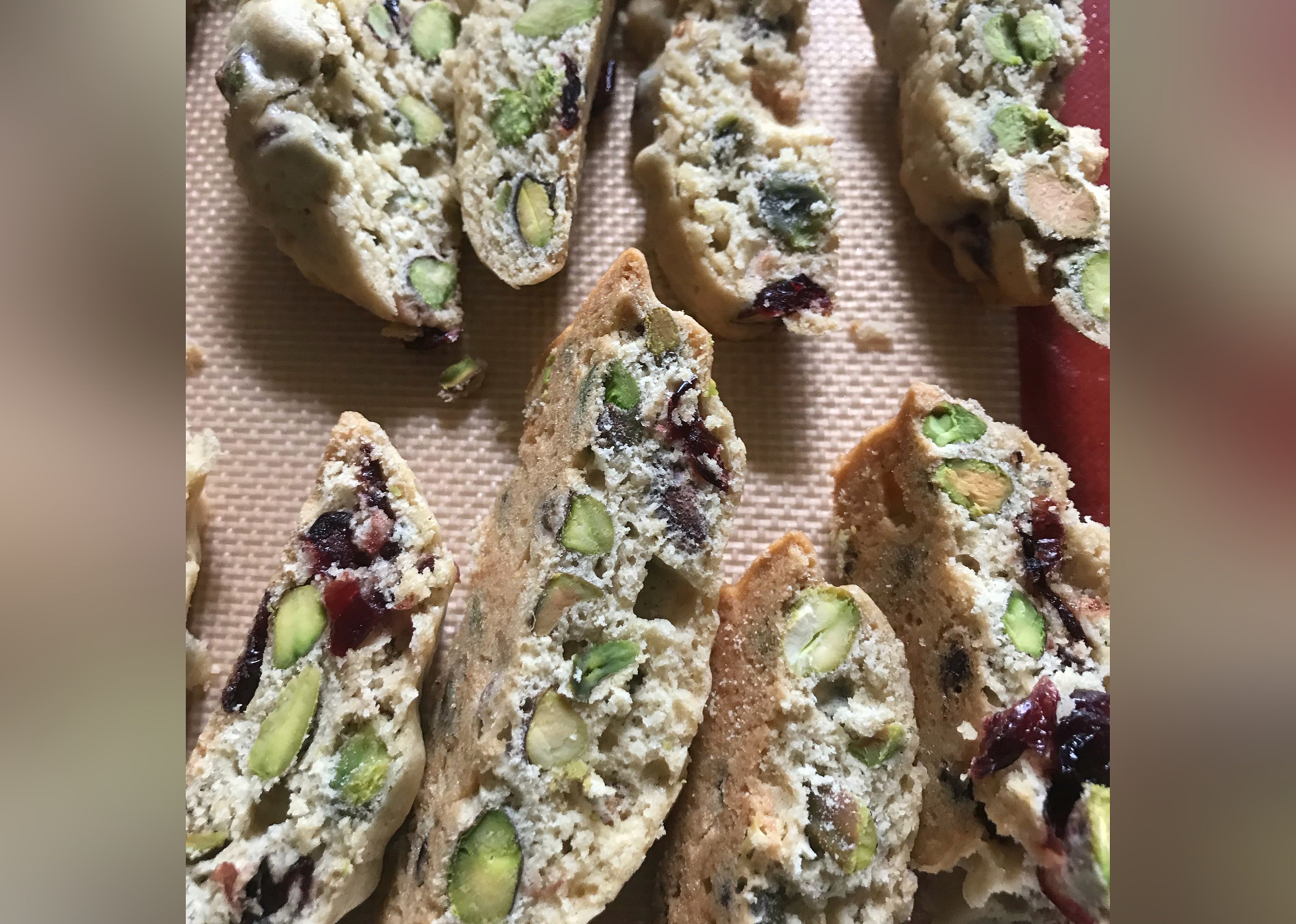 Cranberry Pistachio Biscotti
