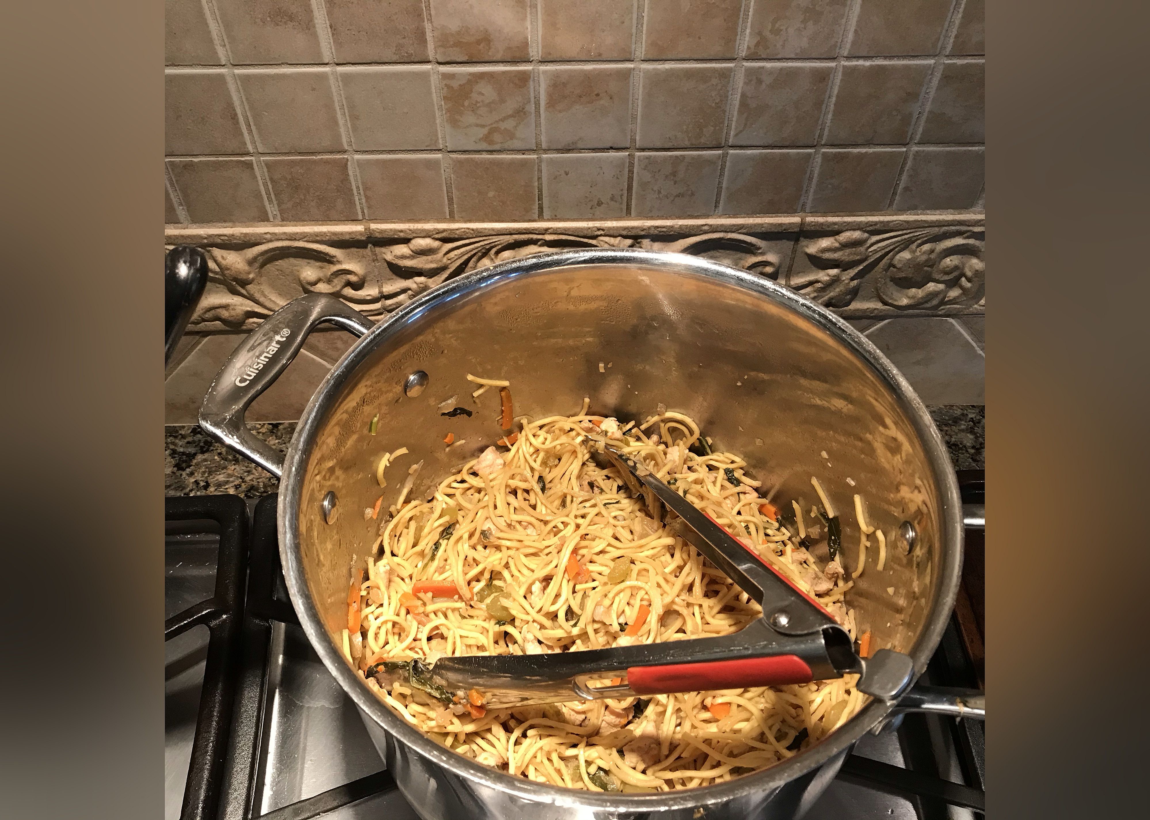 Filipino Pancit Bihon with Canton
