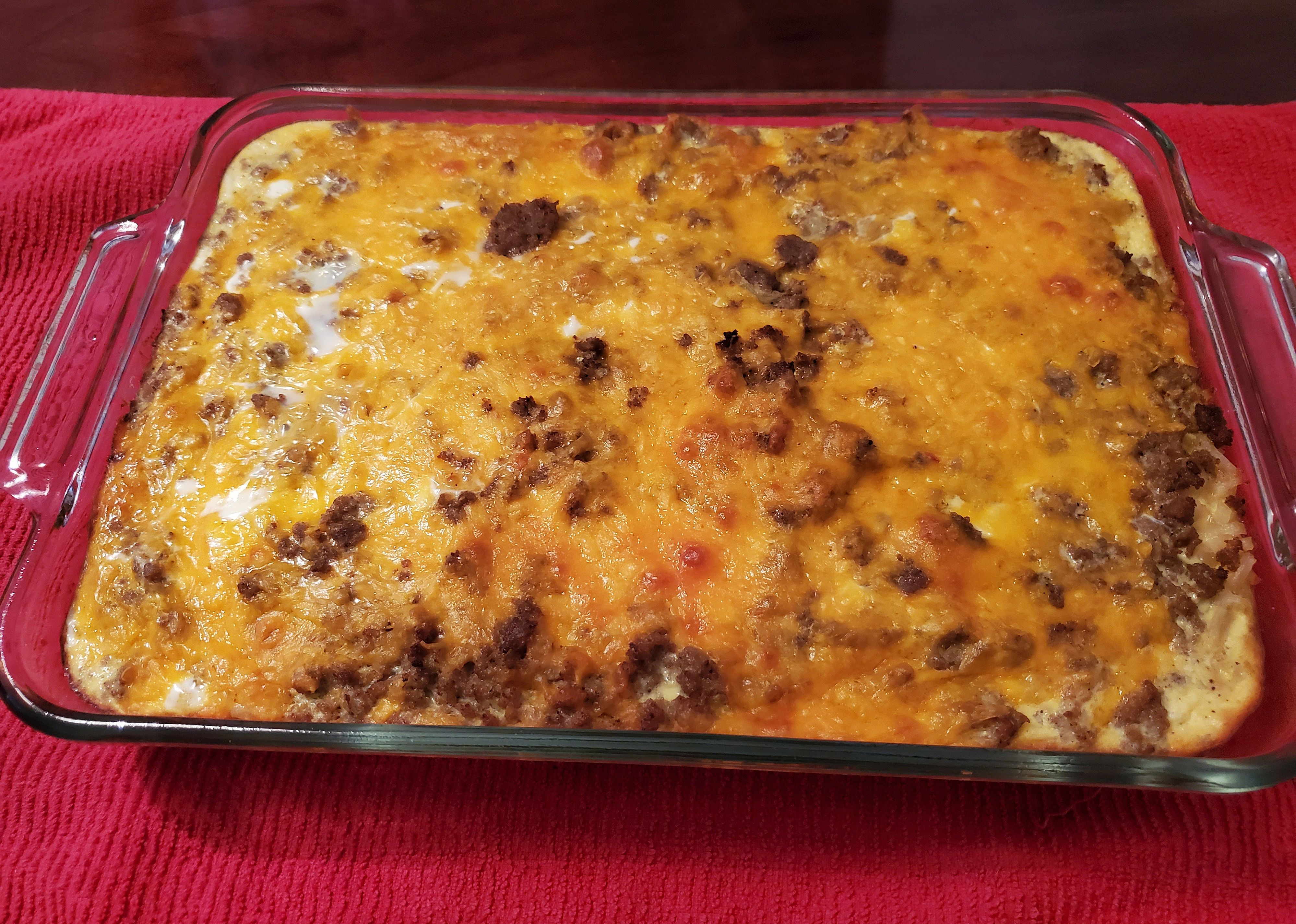 Sausage Hashbrown Breakfast Casserole