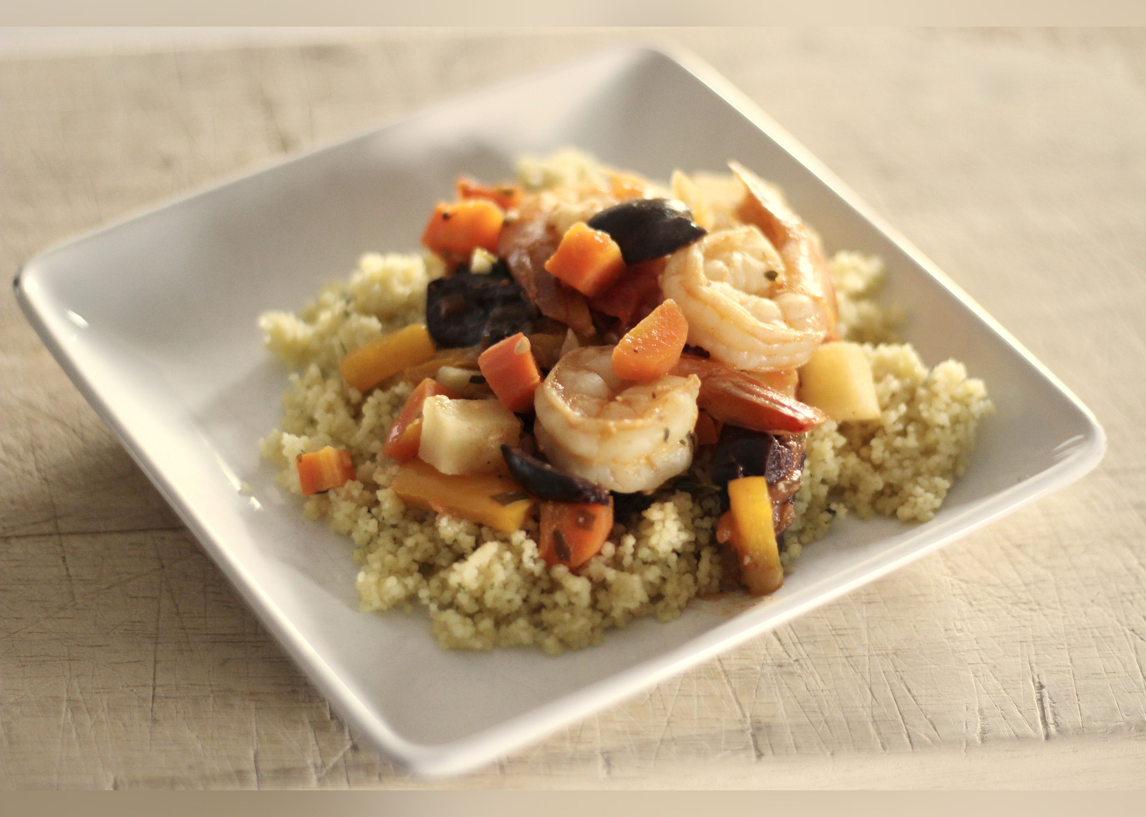 One-Pot Moroccan Shrimp Tagine