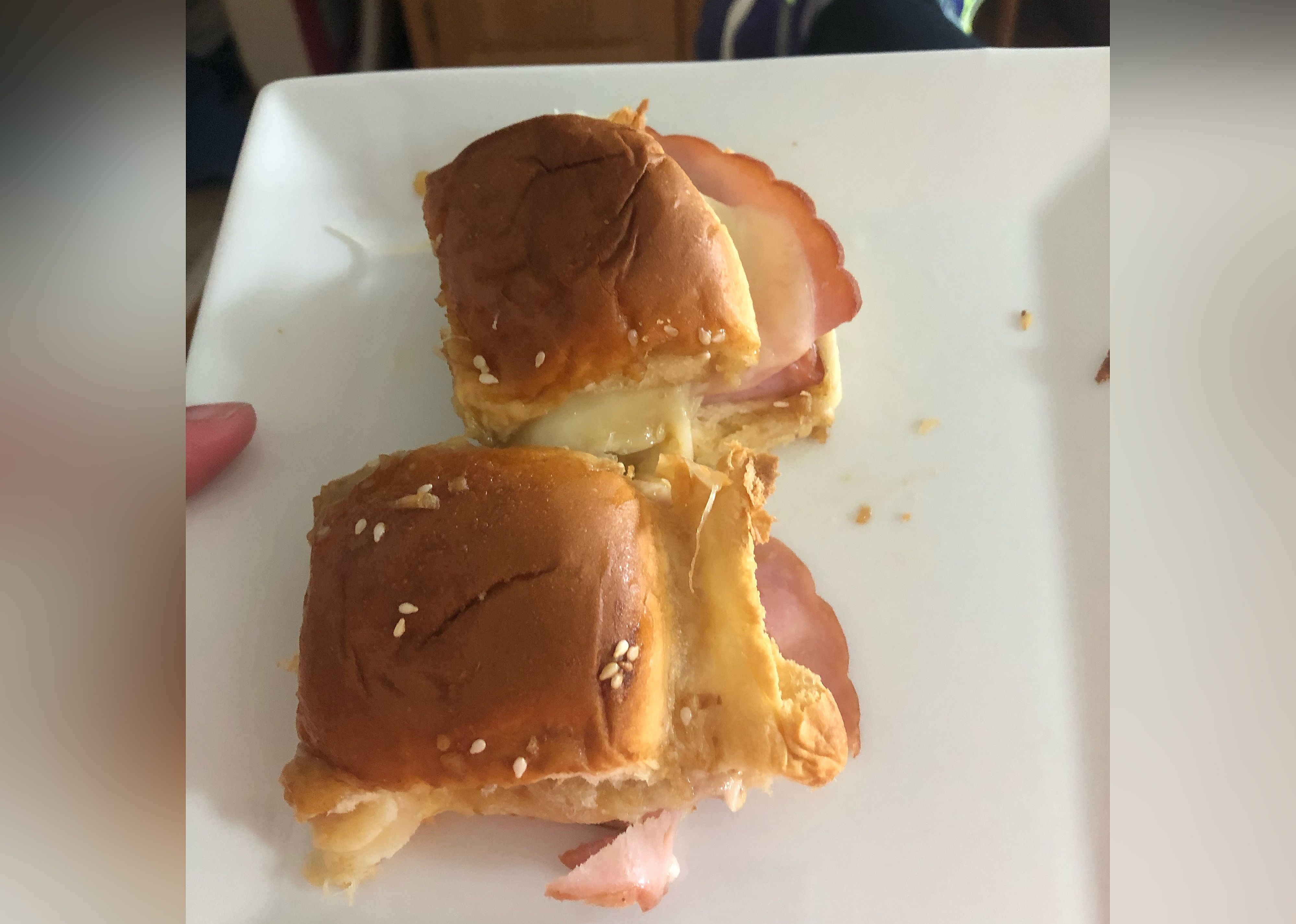Baked Ham and Cheese Party Sandwiches