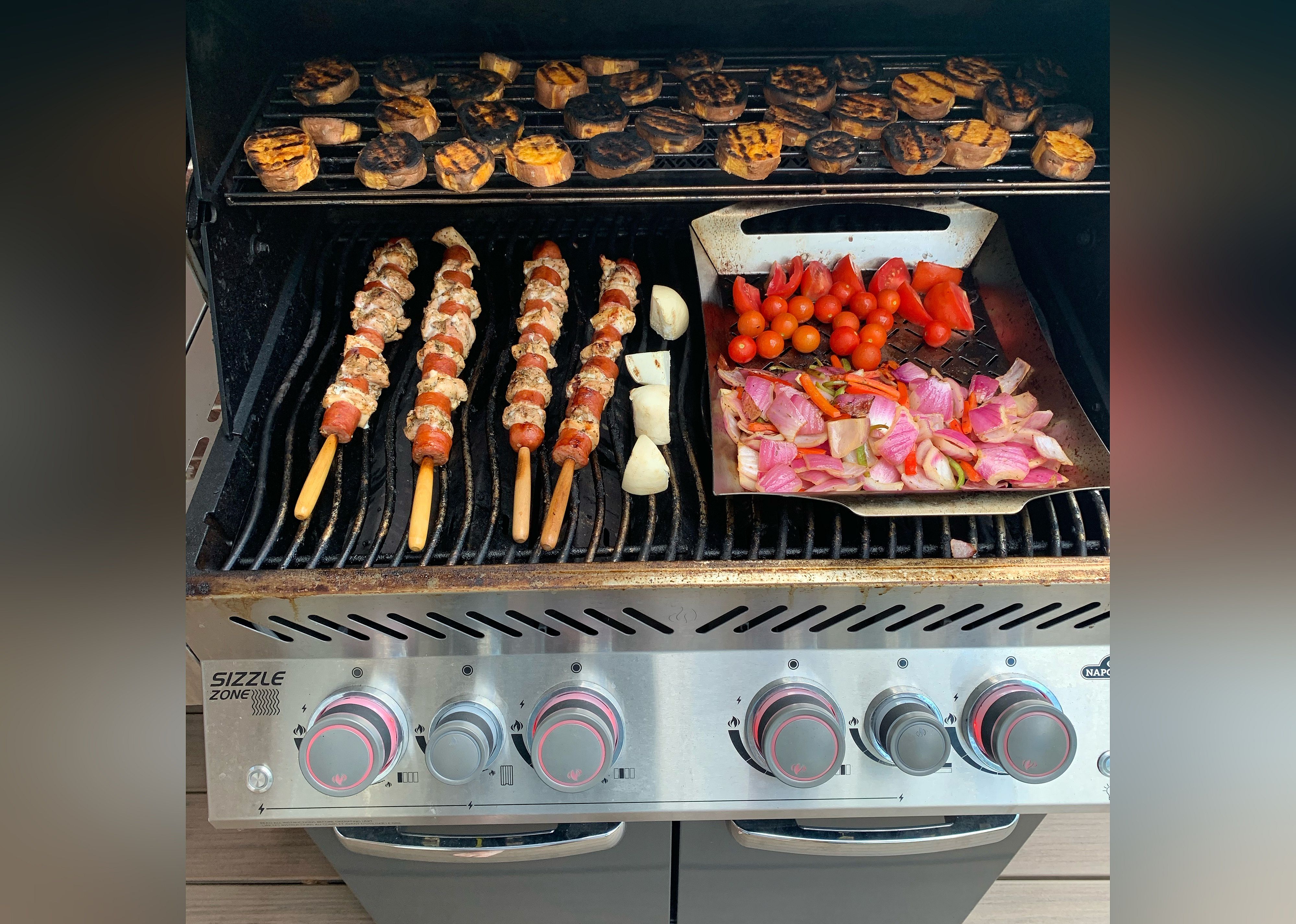 Chorizo and Chicken Skewers