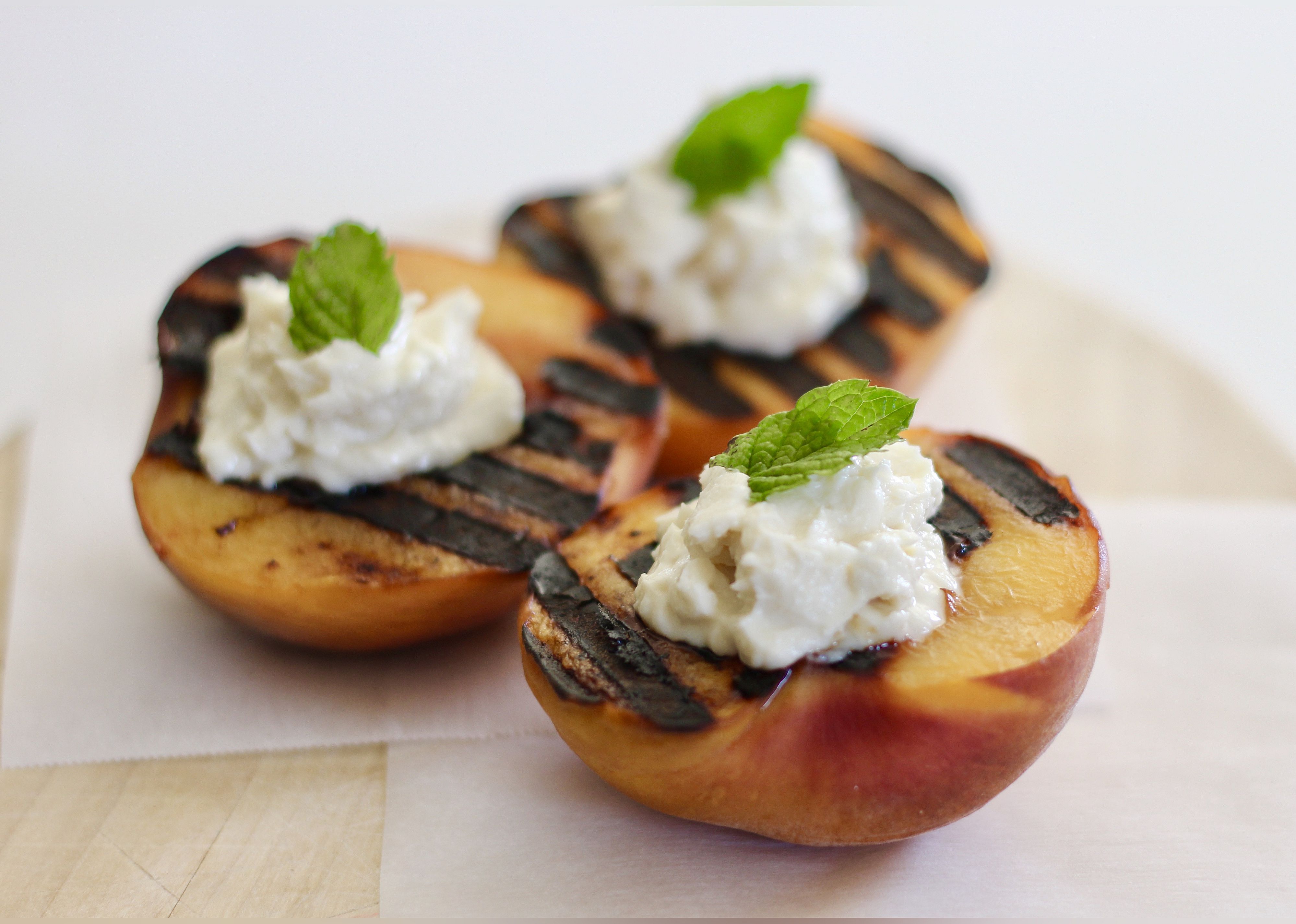 Succulent Grilled Peaches with Honey Chevre