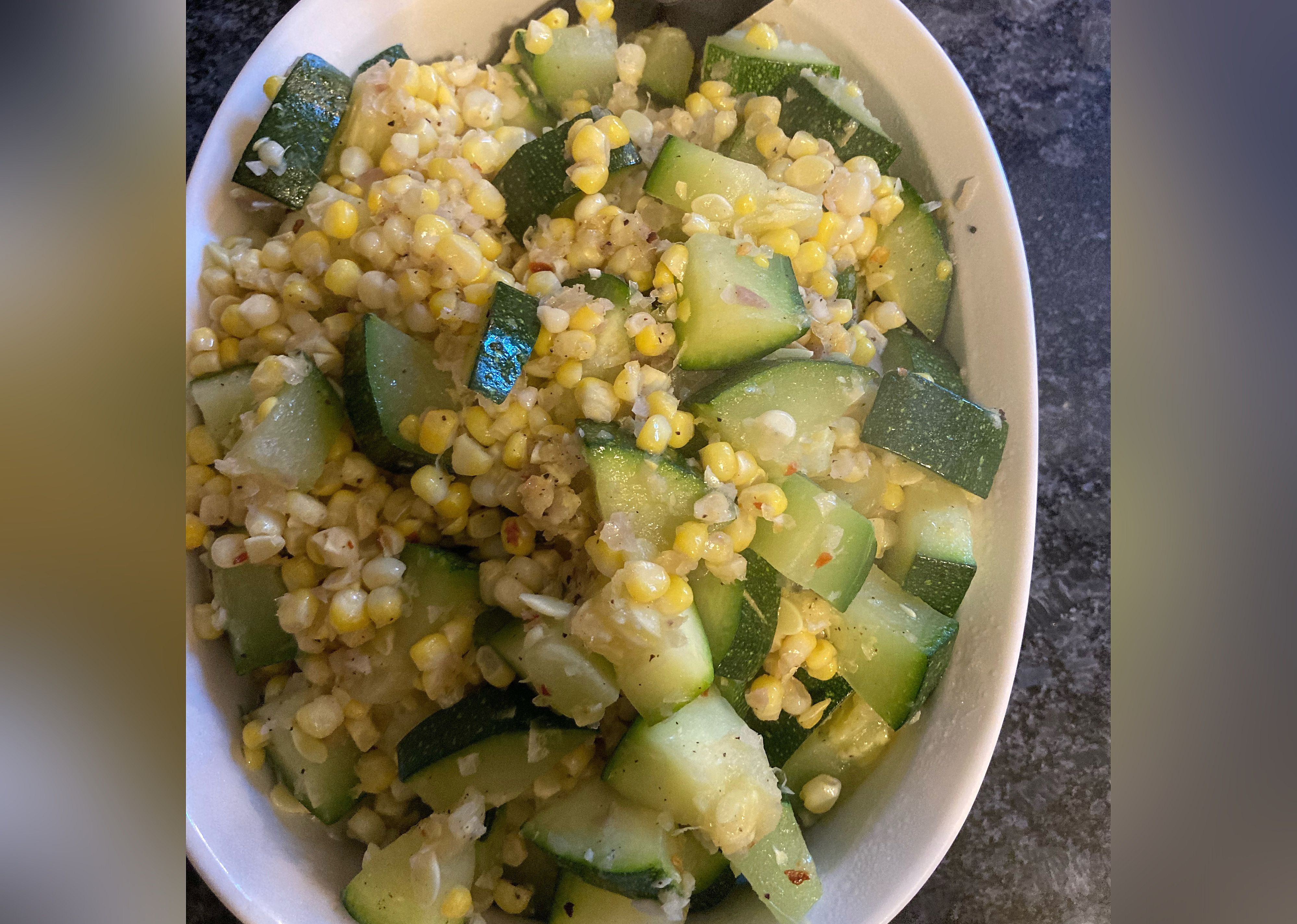 Fresh Corn and Zucchini Saute