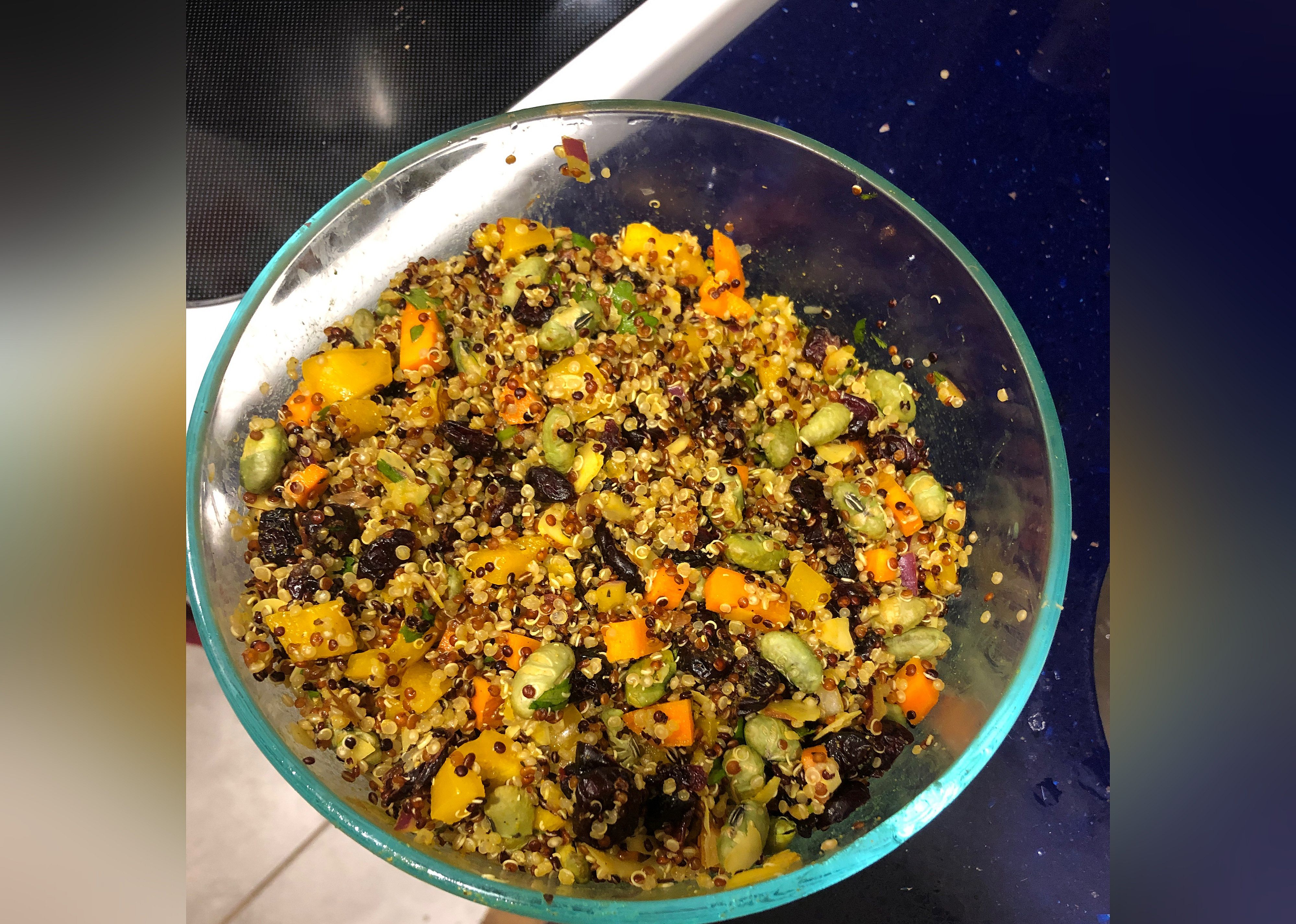 Cranberry and Cilantro Quinoa Salad