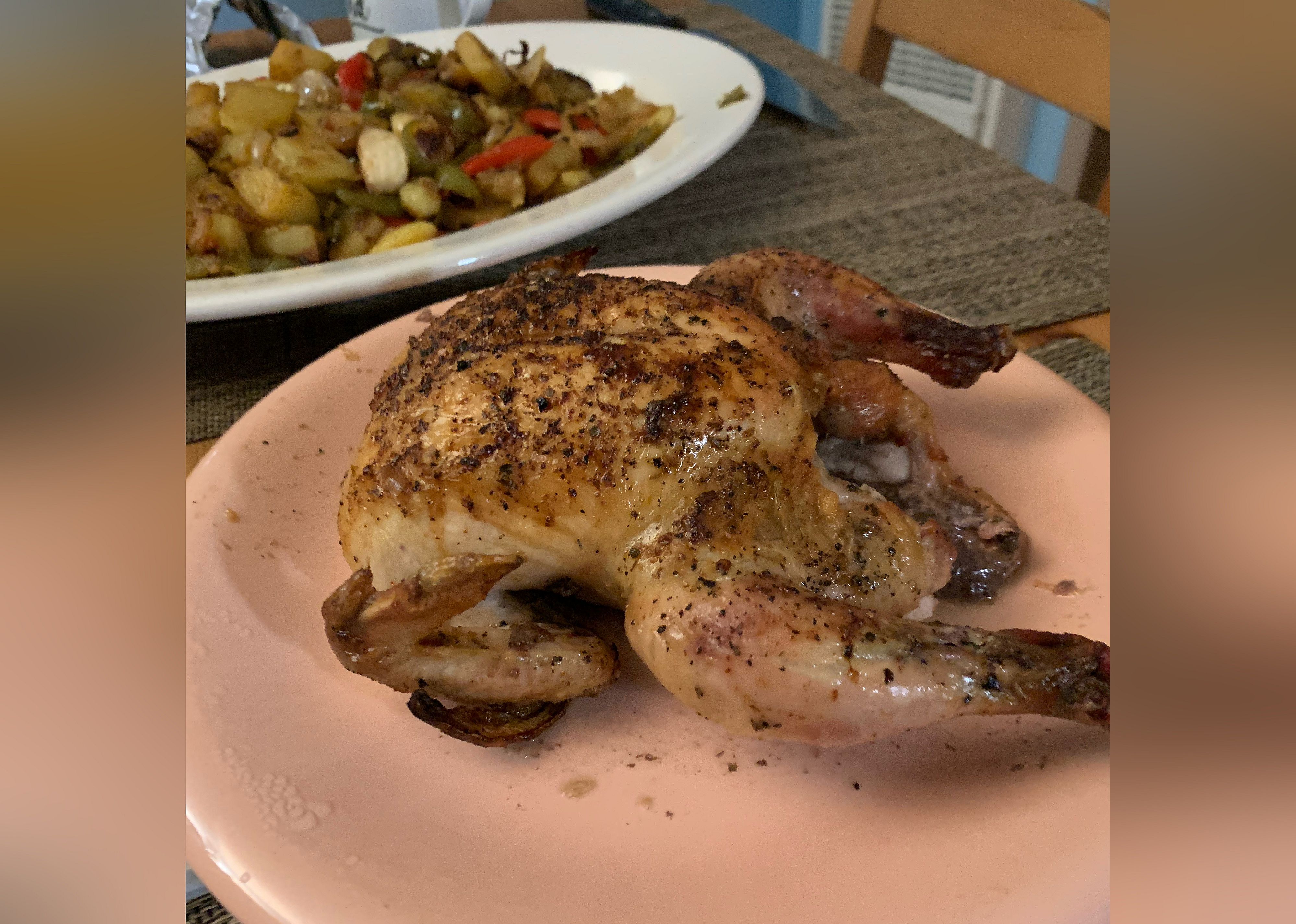 Cornish Game Hens with Garlic and Rosemary