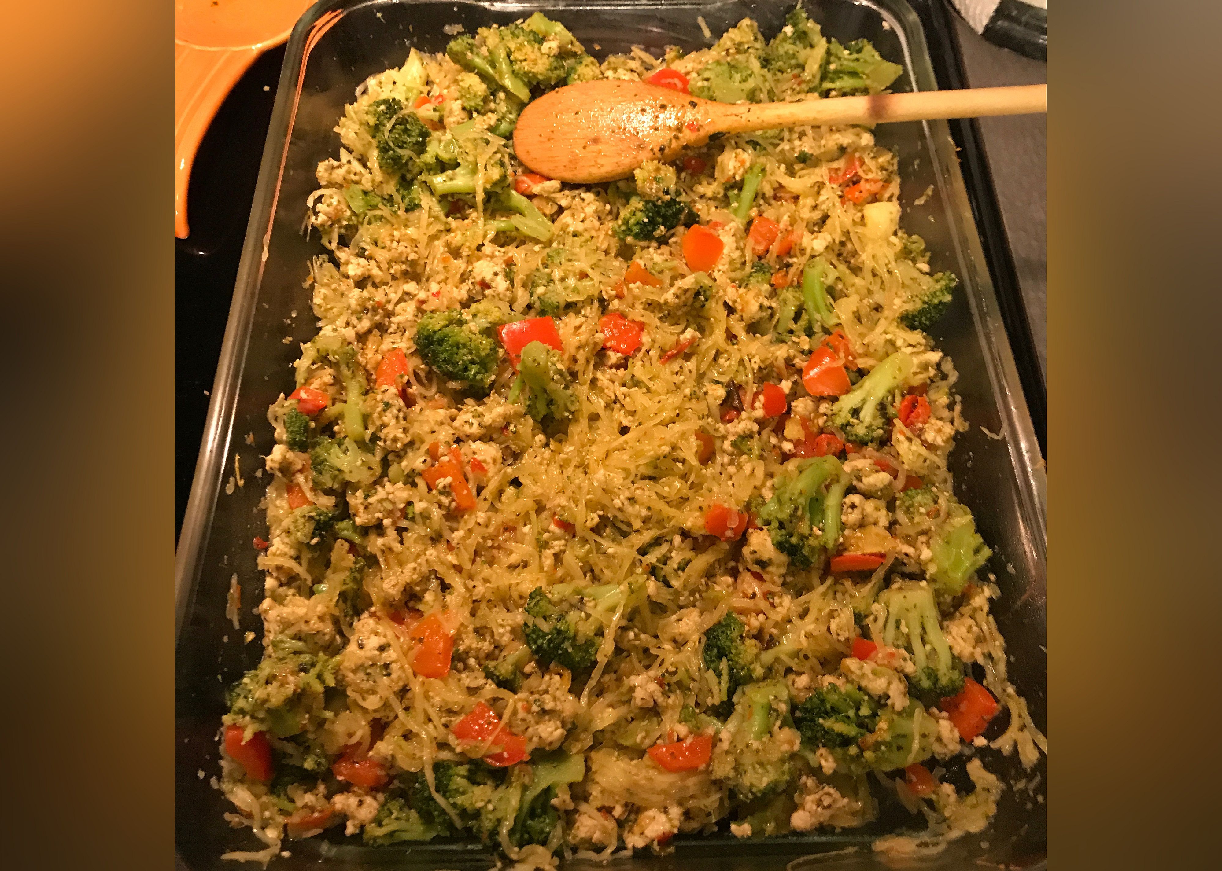 Italian Chicken Pesto with Spaghetti Squash
