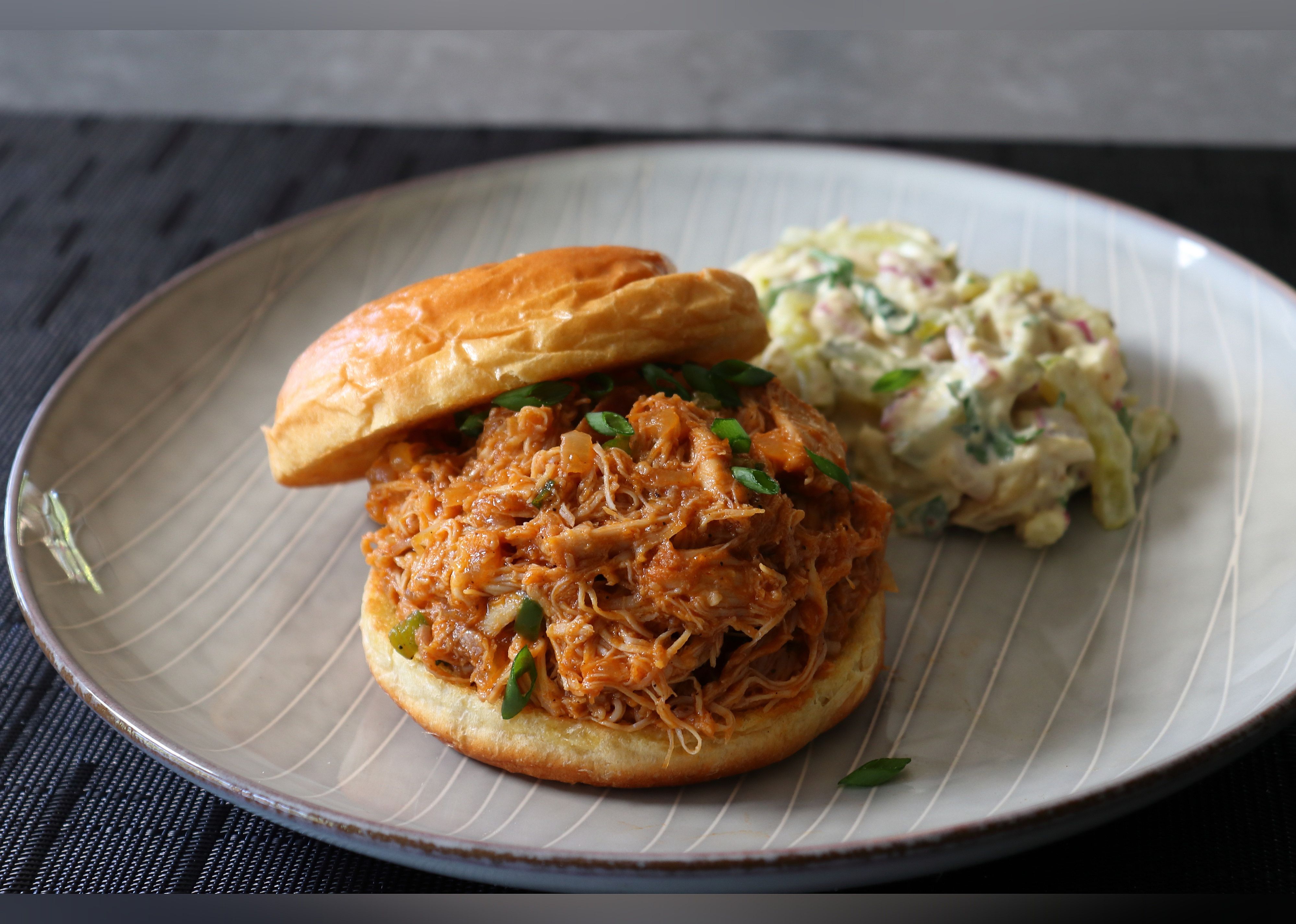 Pulled Chicken Sloppy Joes (Sloppy Chickens)